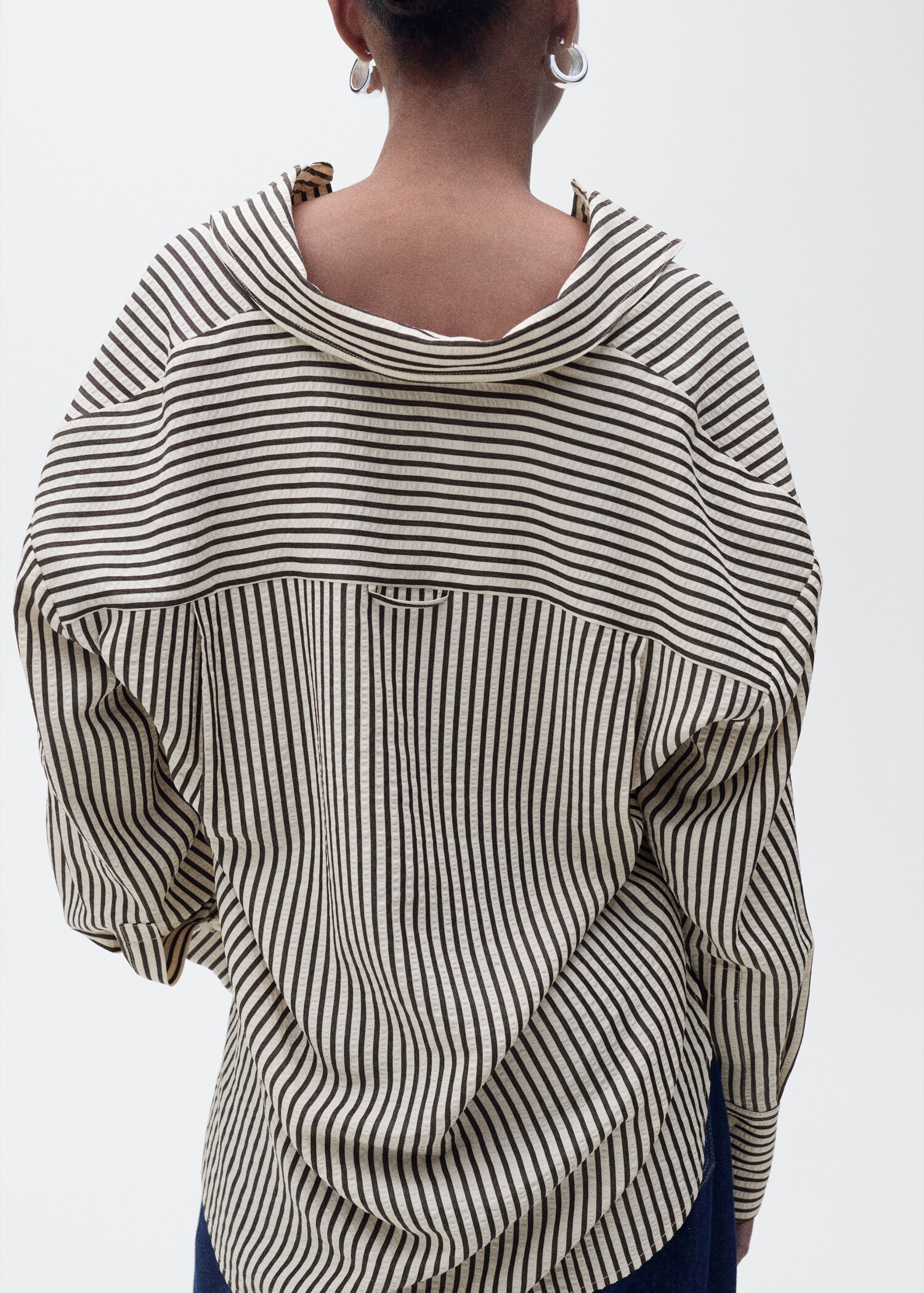 Striped textured shirt - Details of the article 6
