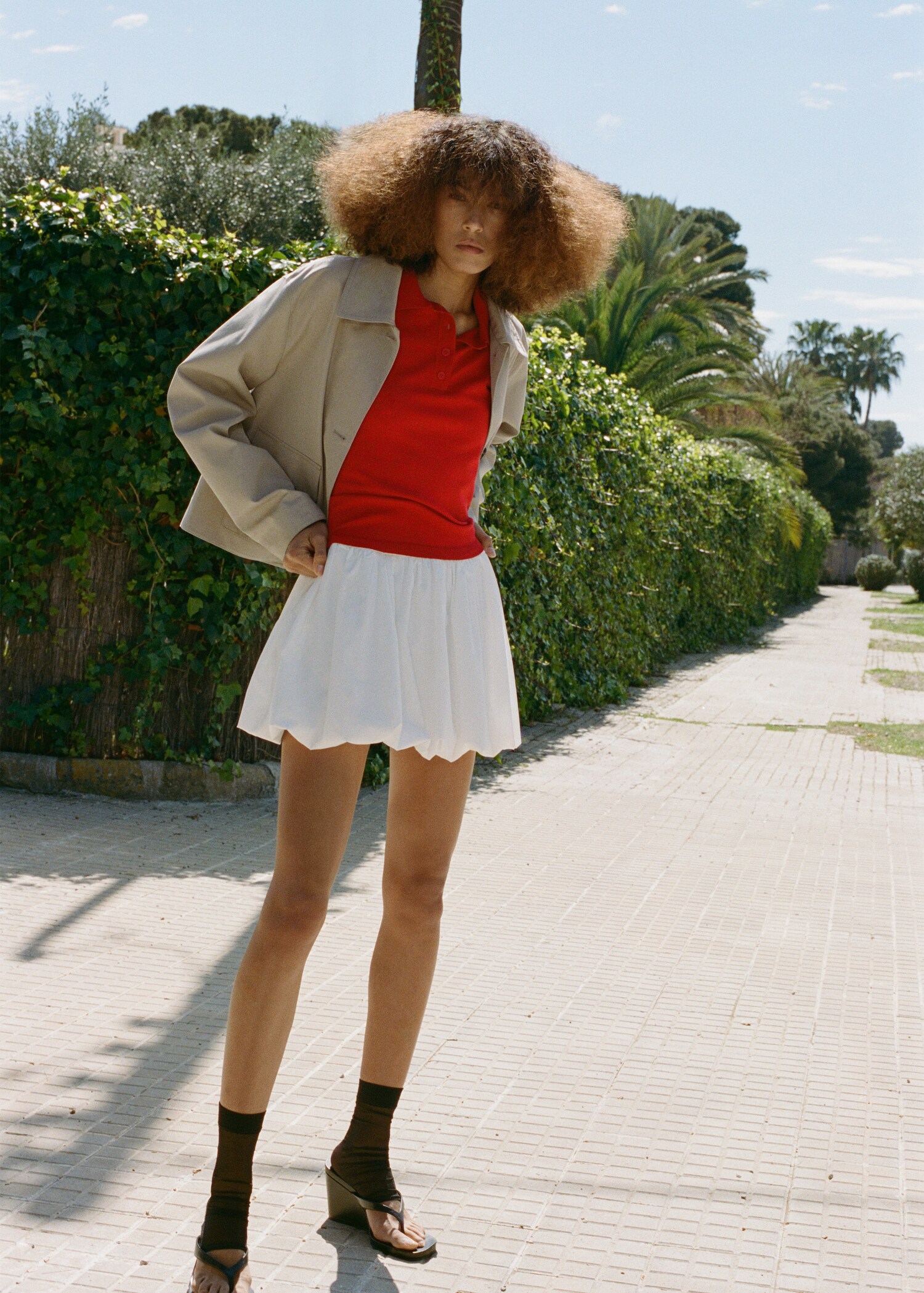 Πουλόβερ με γιακά πόλο με ραφές σε χρωματική αντίθεση - Λεπτομέρεια του προϊόντος 6