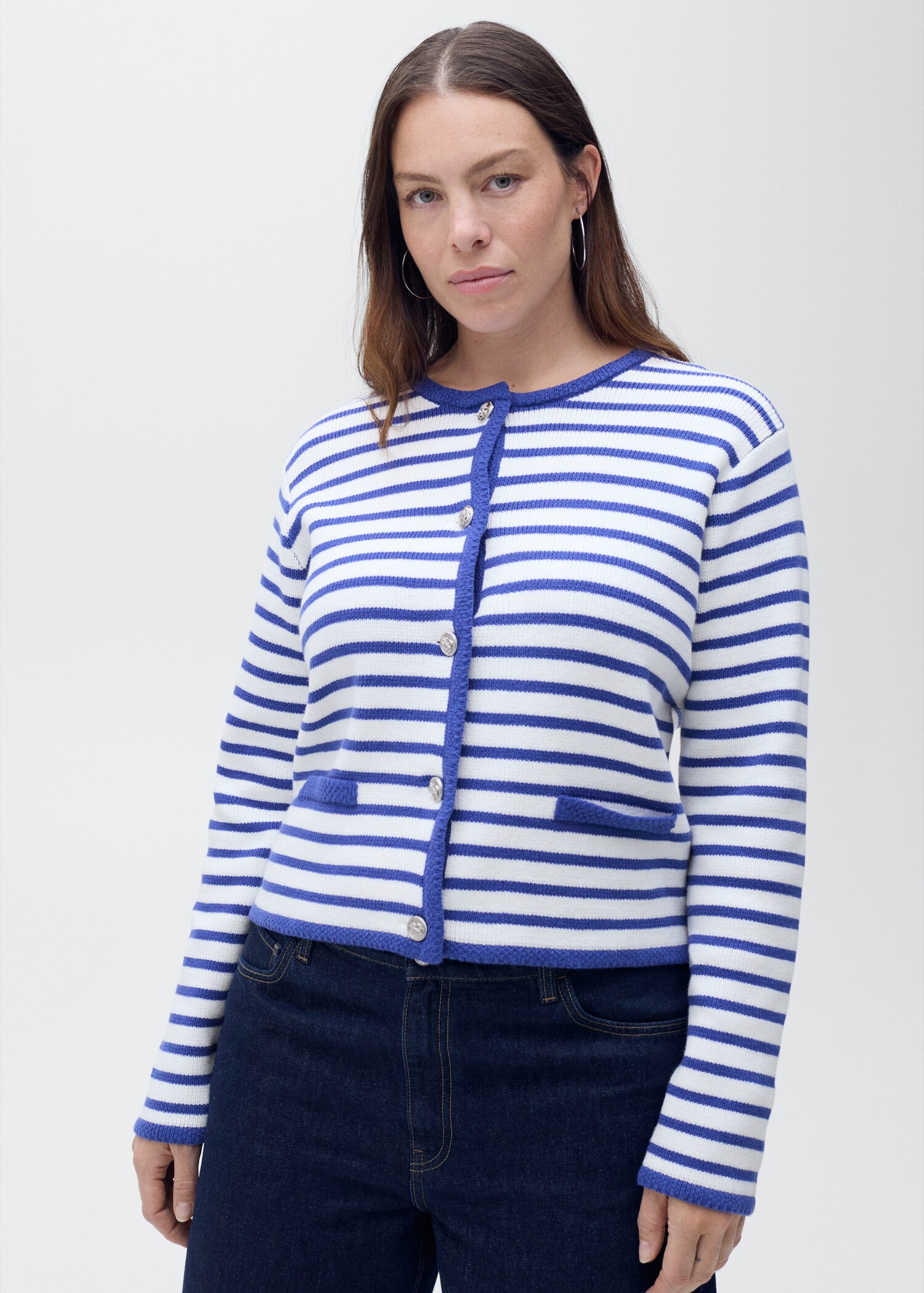 Stripped knit cardigan - Details of the article 4