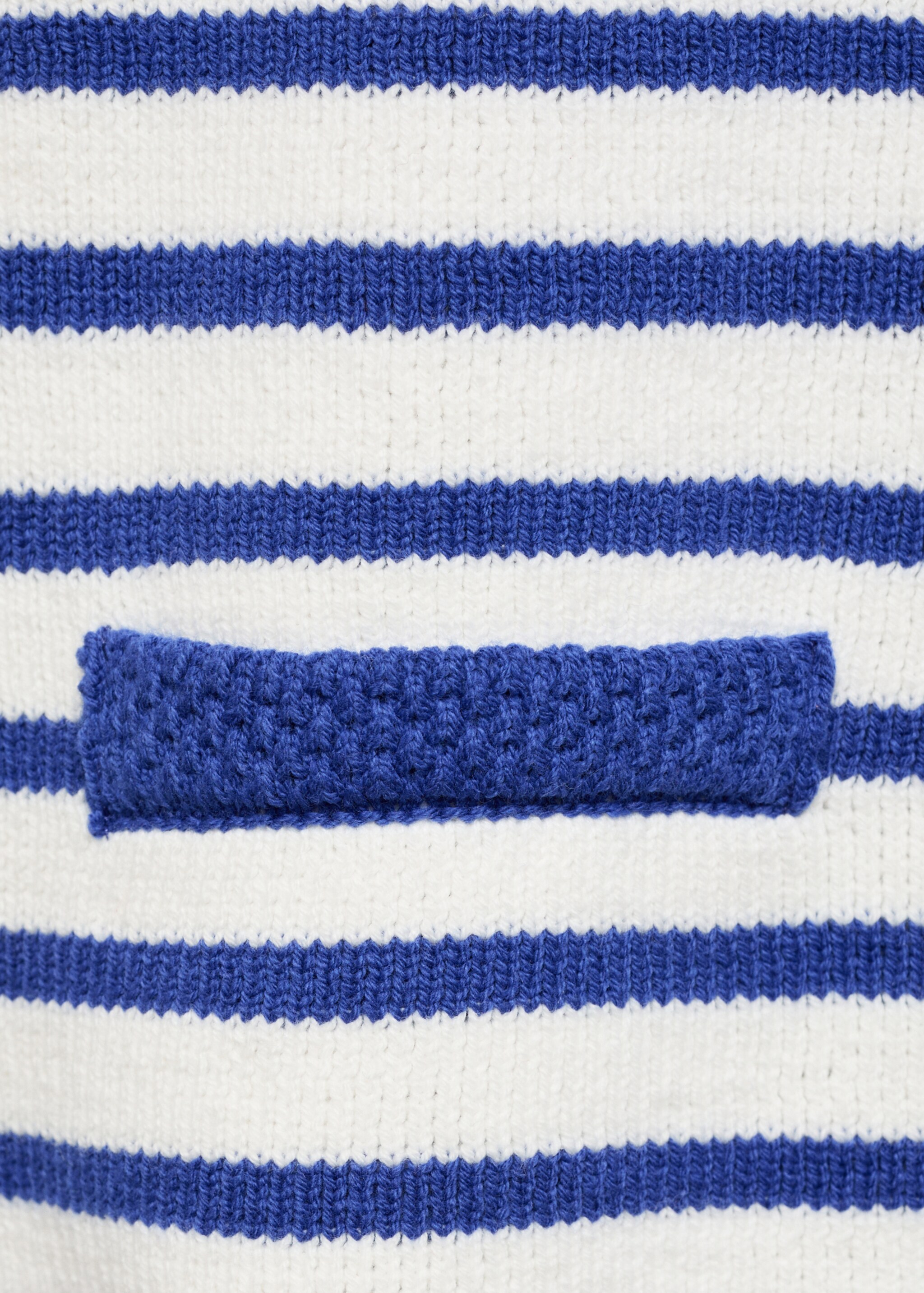 Stripped knit cardigan - Details of the article 8, Blue. Ref: 87077179-00.