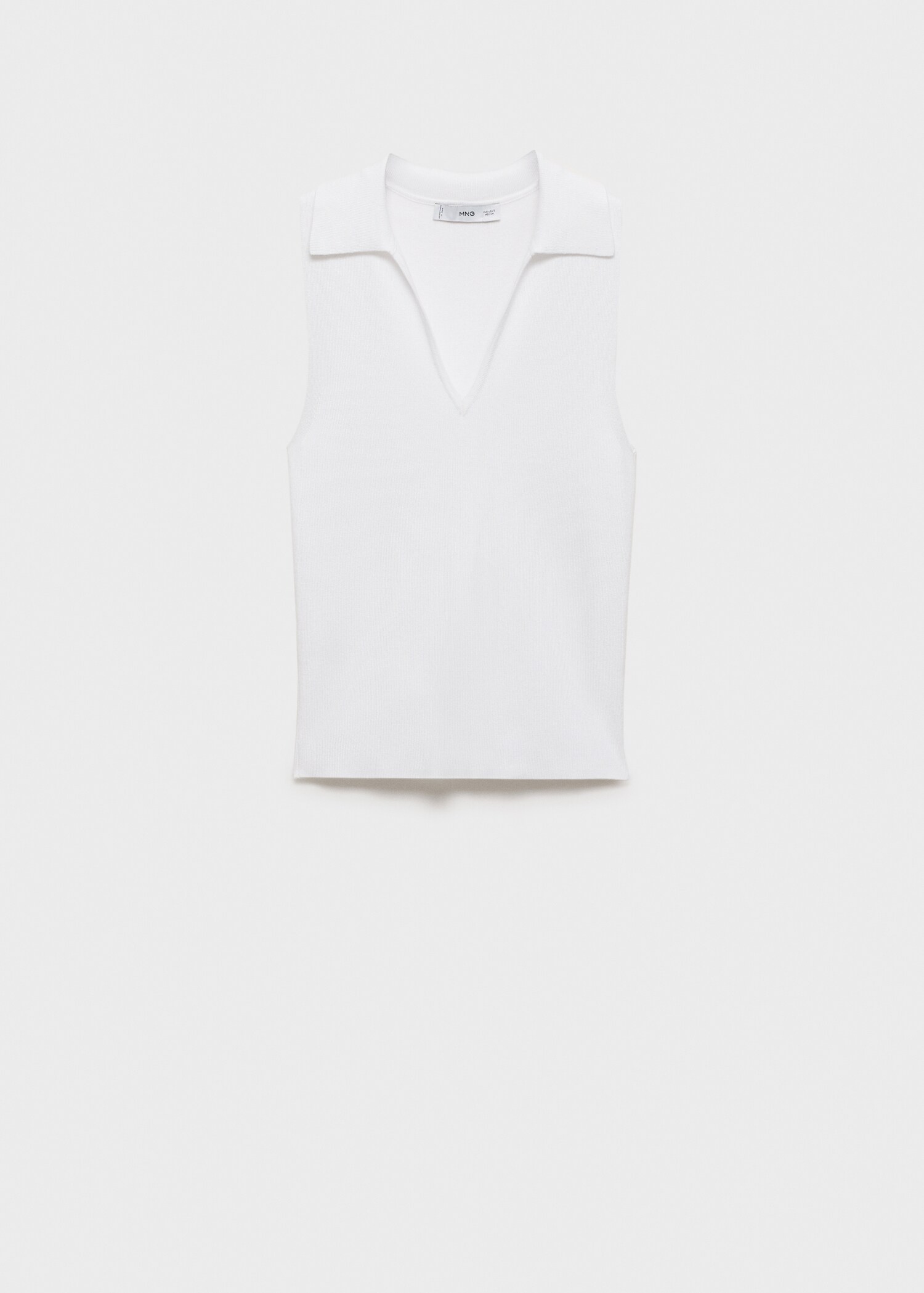 Polo-neck knitted top - Article without model