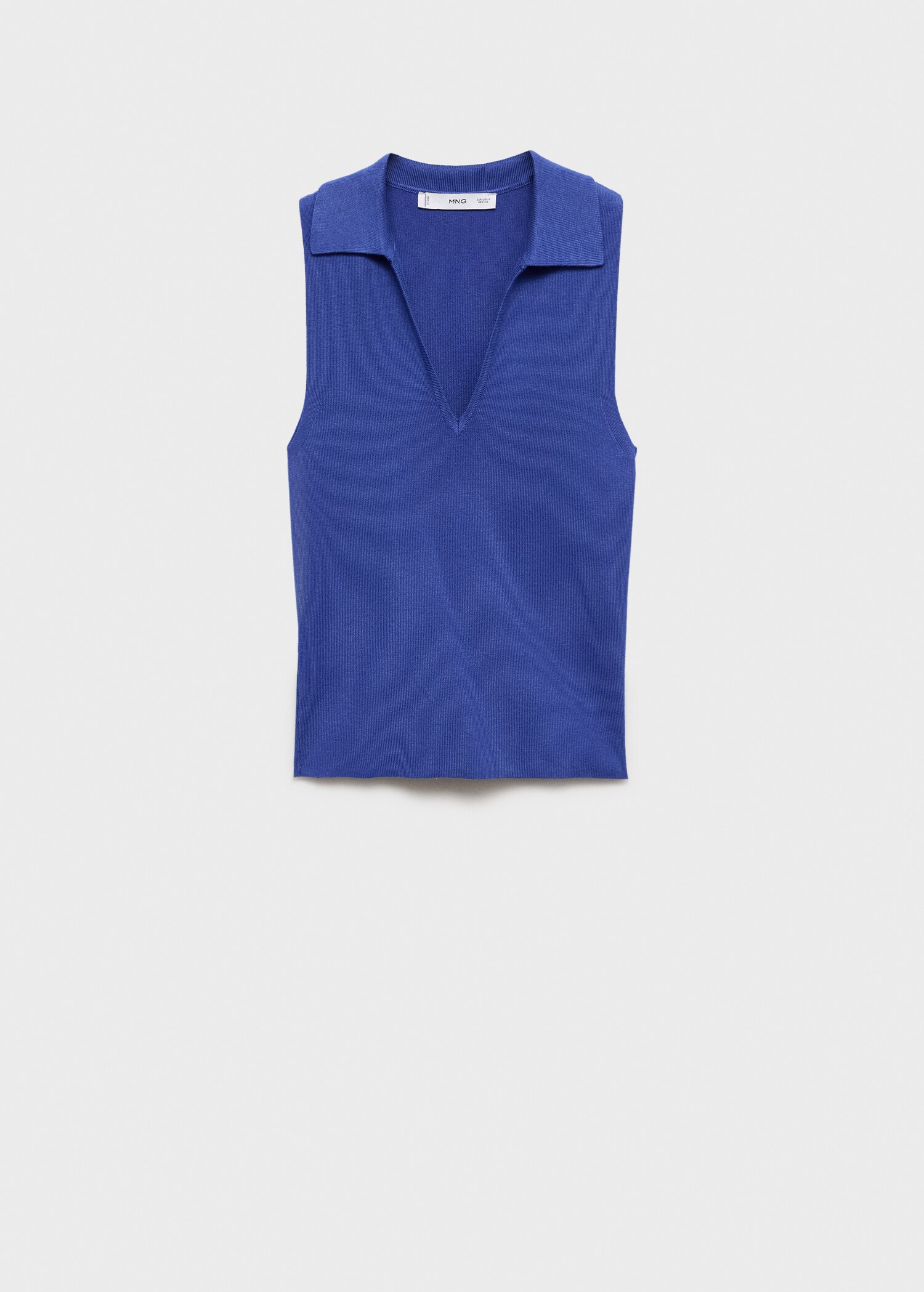 Polo-neck knitted top - Article without model