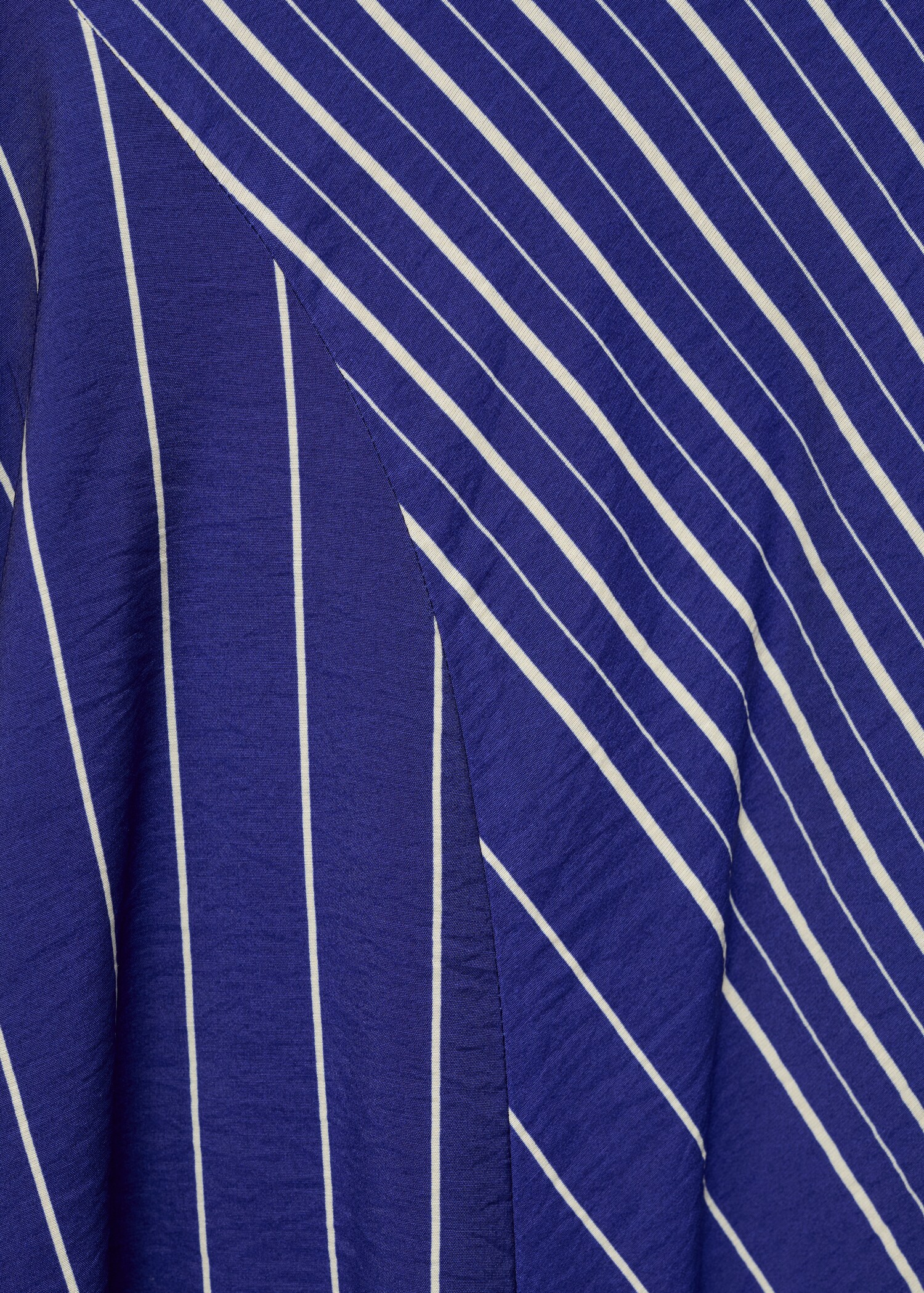 Striped midi-skirt with belt - Details of the article 0