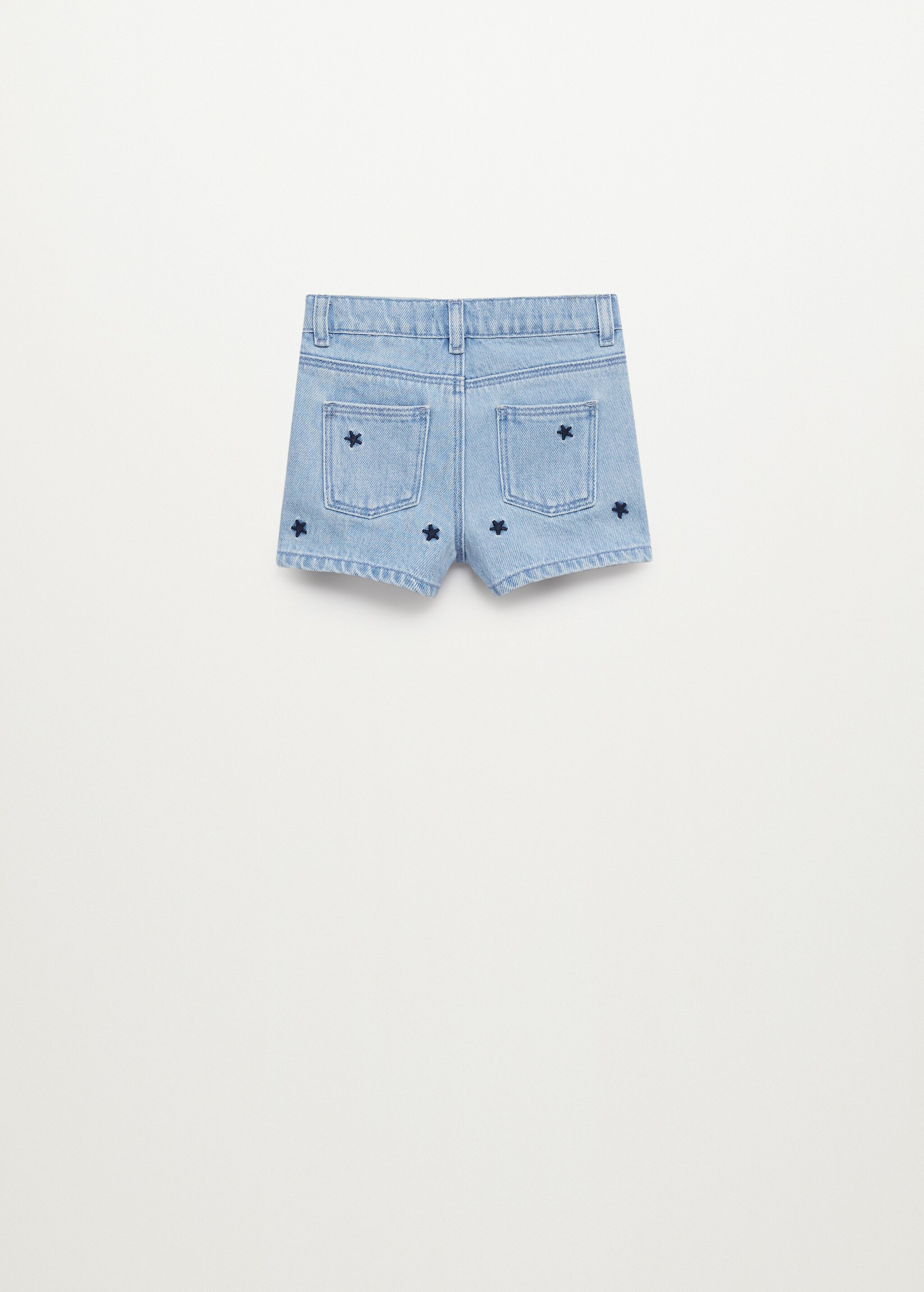 Short denim bordado - Reverso del artículo
