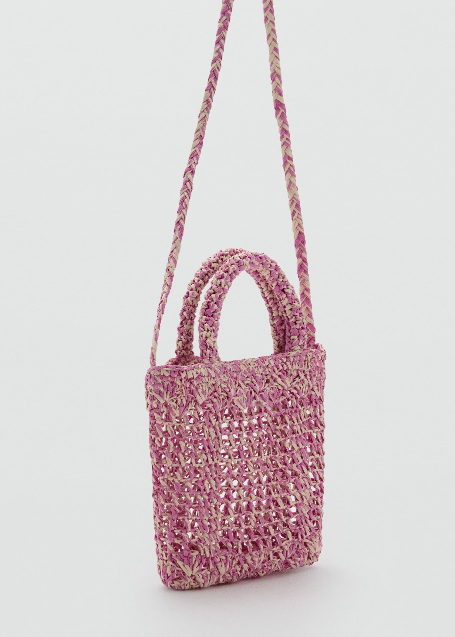 Small raffia bag - Medium plane