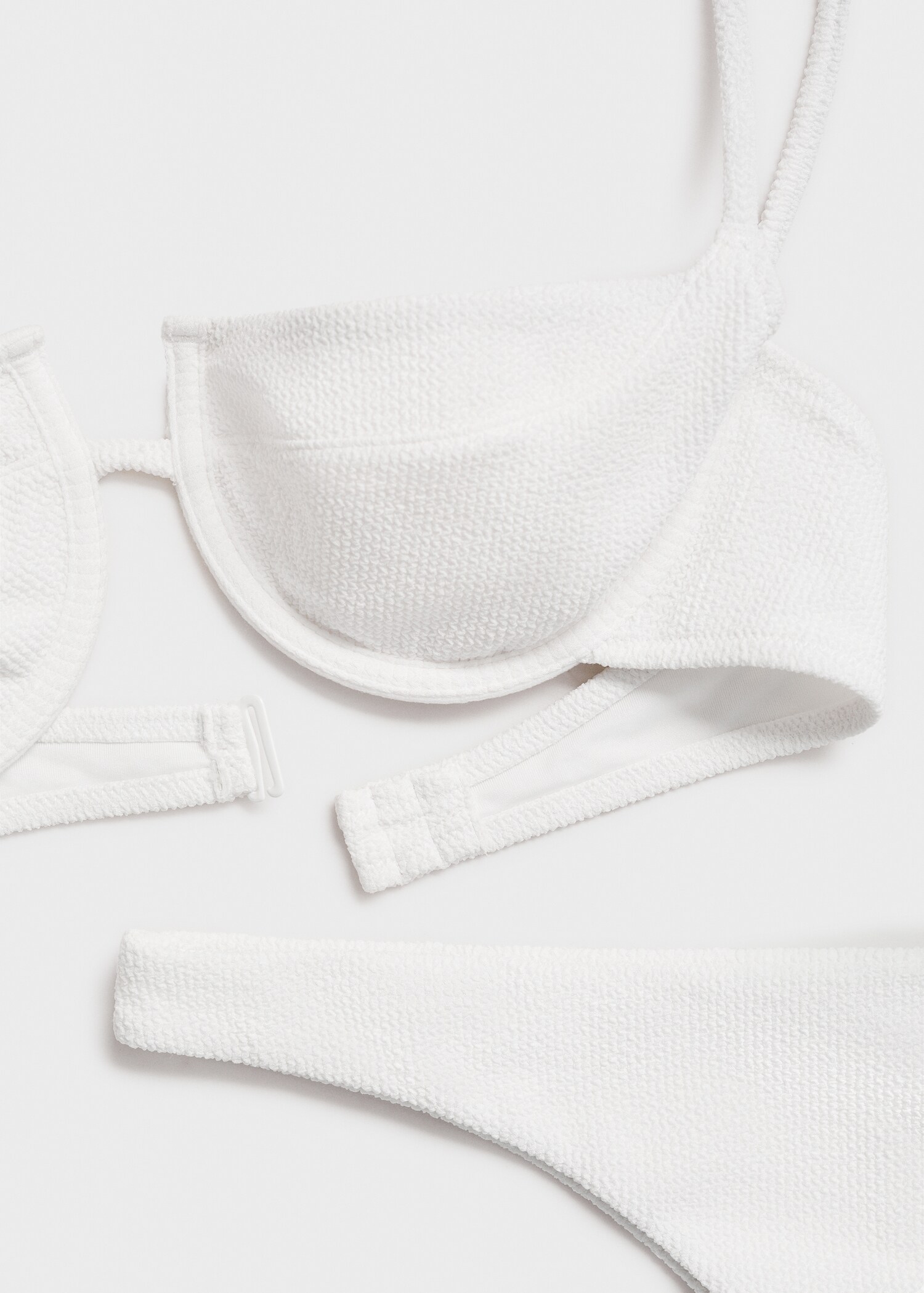 Brazilian textured bikini bottoms - Details of the article 0