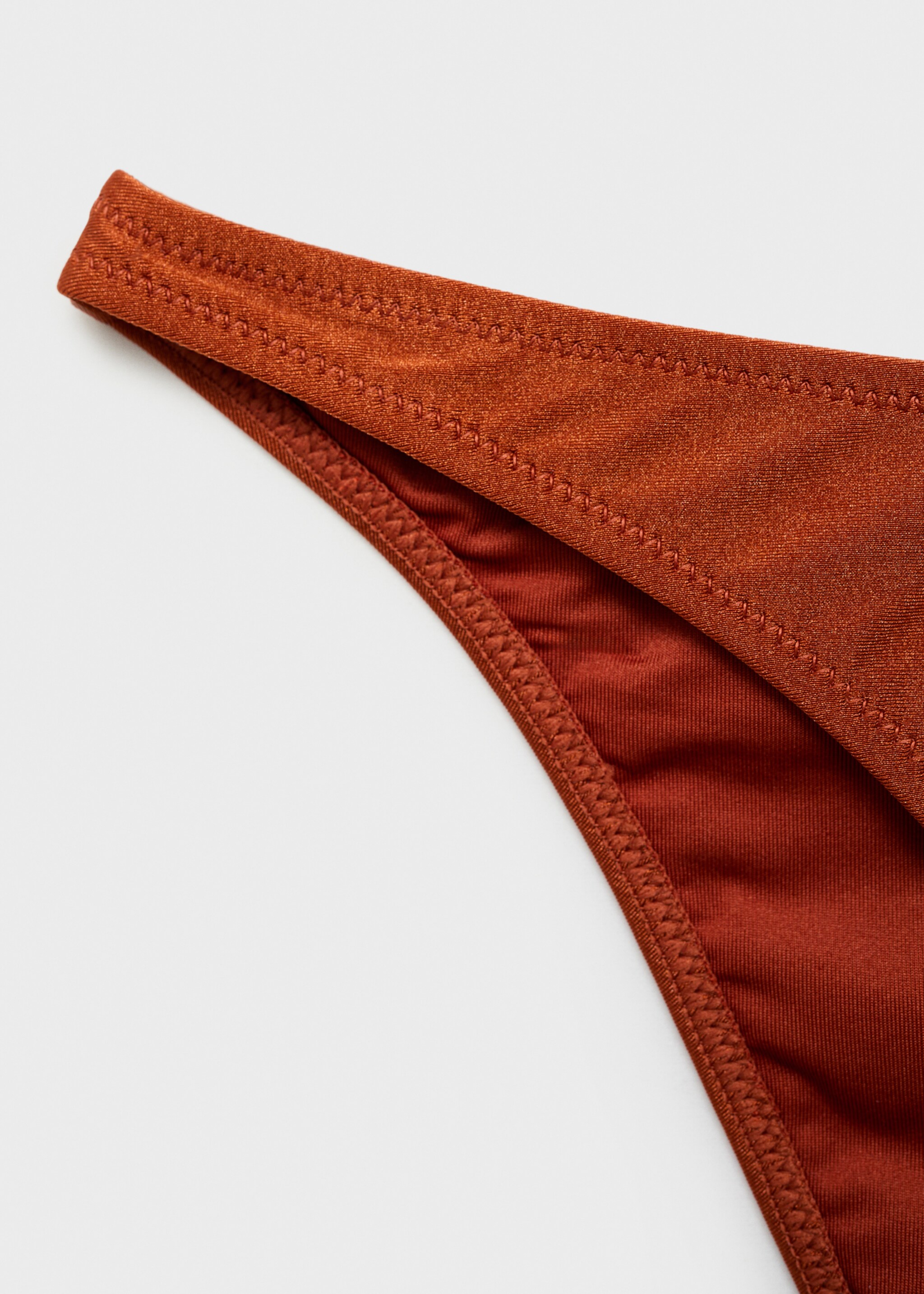 Culotte de bikini finition brillante - Détail de l'article 8, Orange brûlé. Ref: 87077672-00.