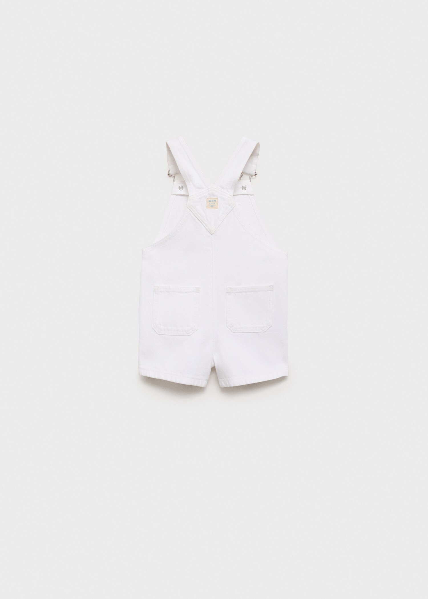 Kurze Denim-Latzhose - Rückseite des Artikels