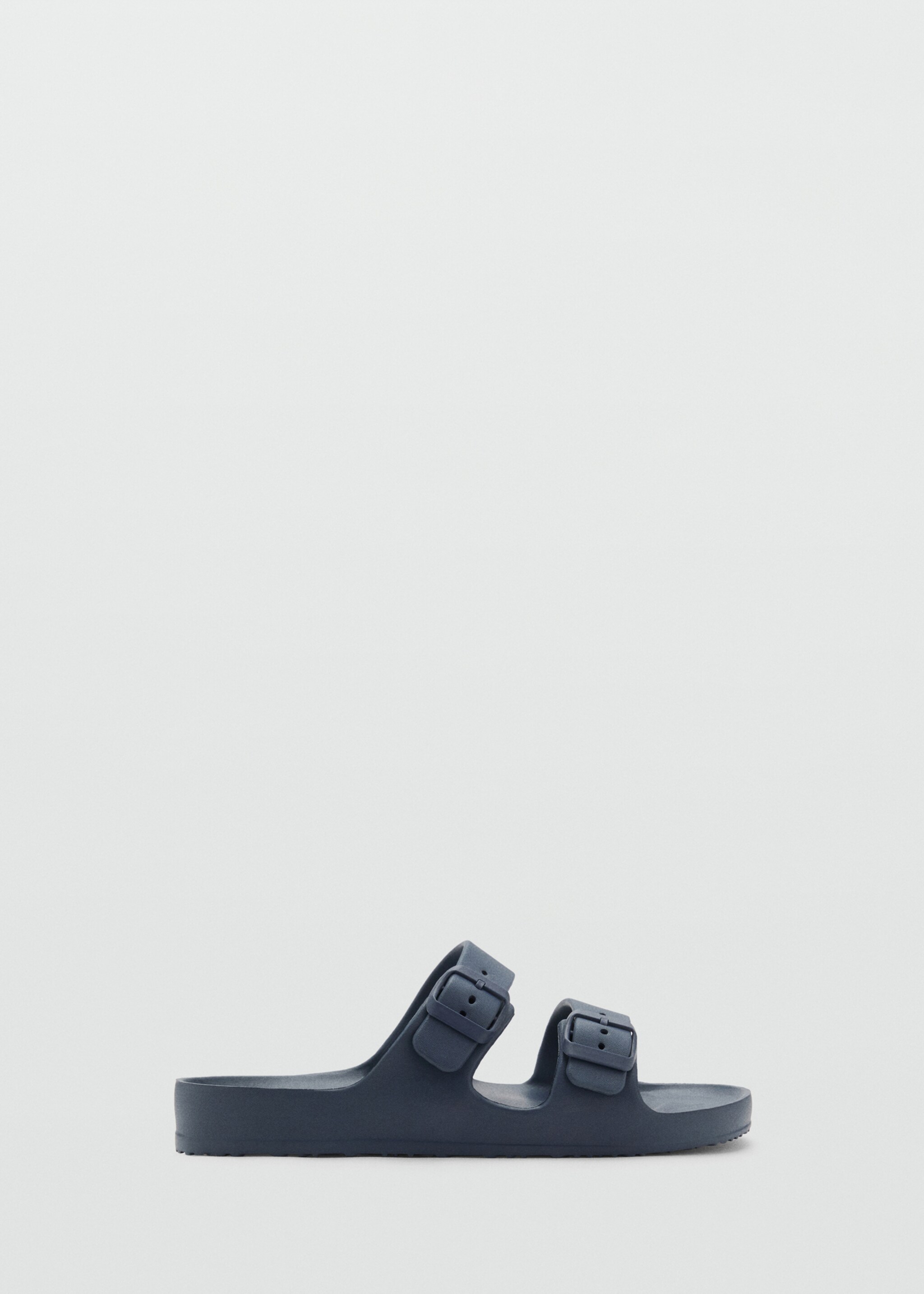 Flip-Flops mit Riemen und Schnalle - Artikel ohne Model, Blau. Ref: 87077694-00.