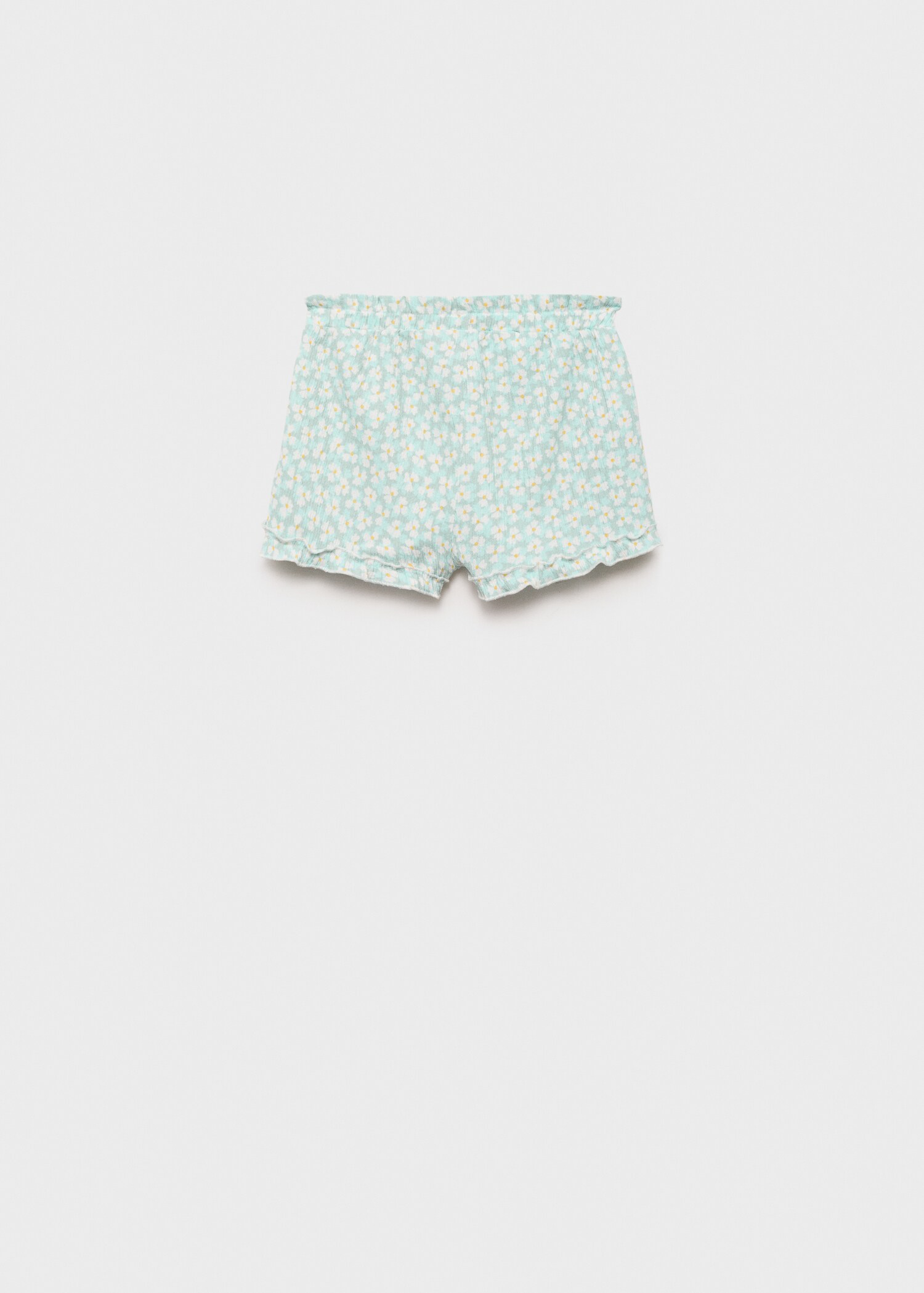Shorts mit Blumenmuster - Rückseite des Artikels