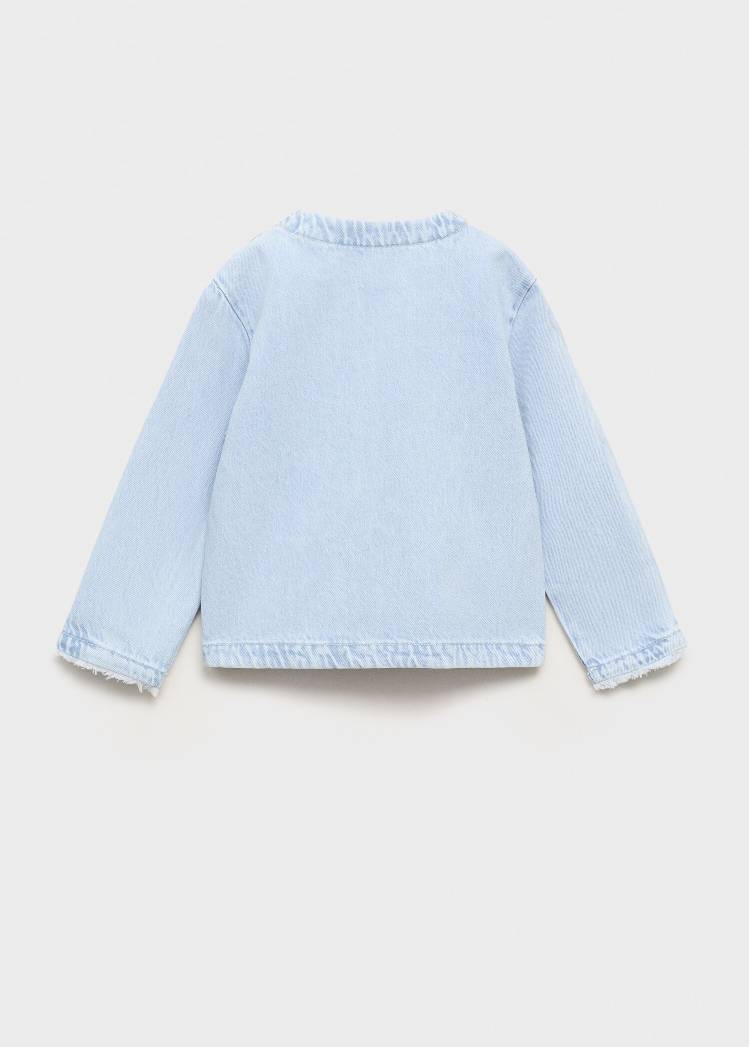 Veste en jean nœud - Verso de l’article