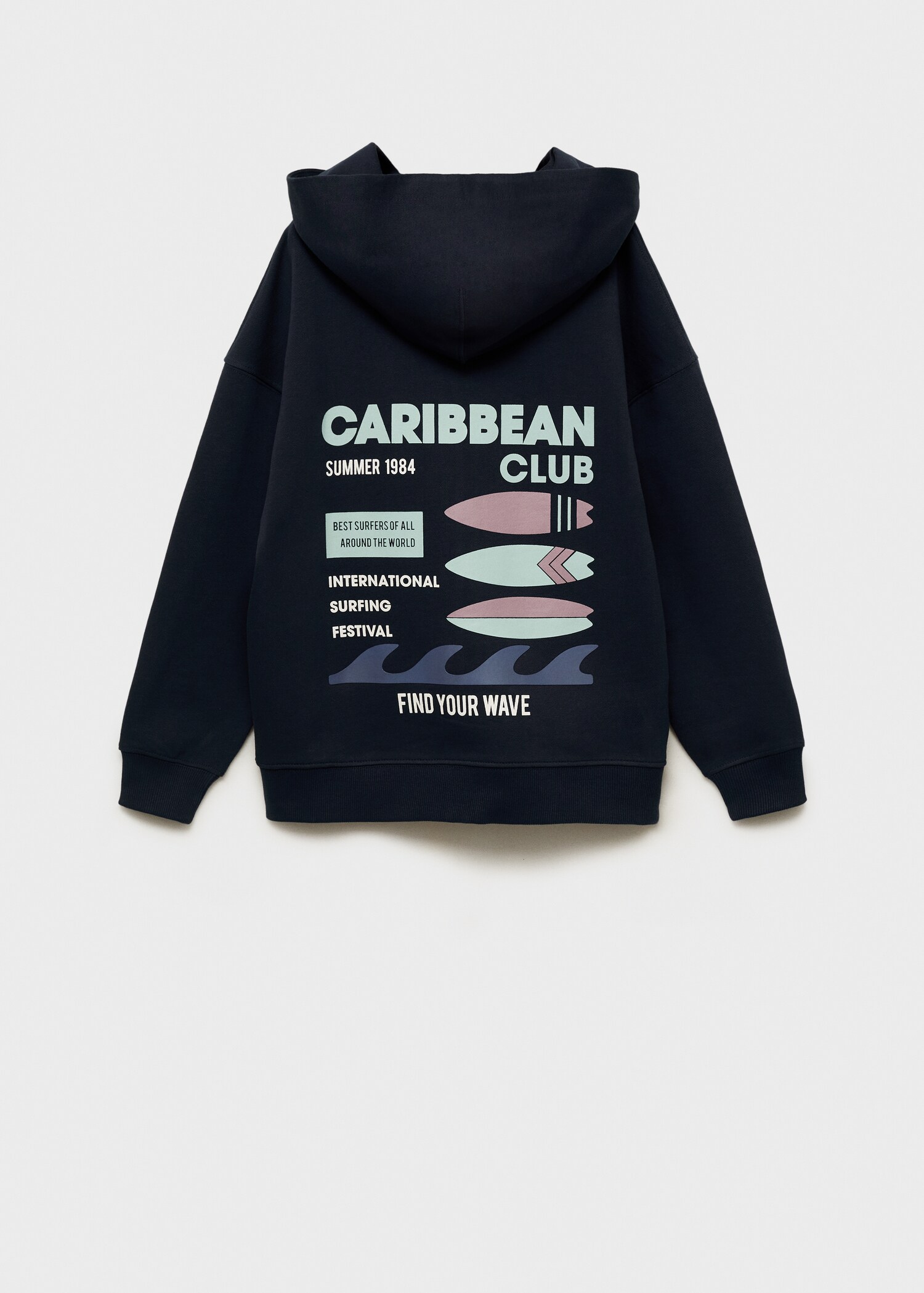 Zipped hoodie - Reverse of the article