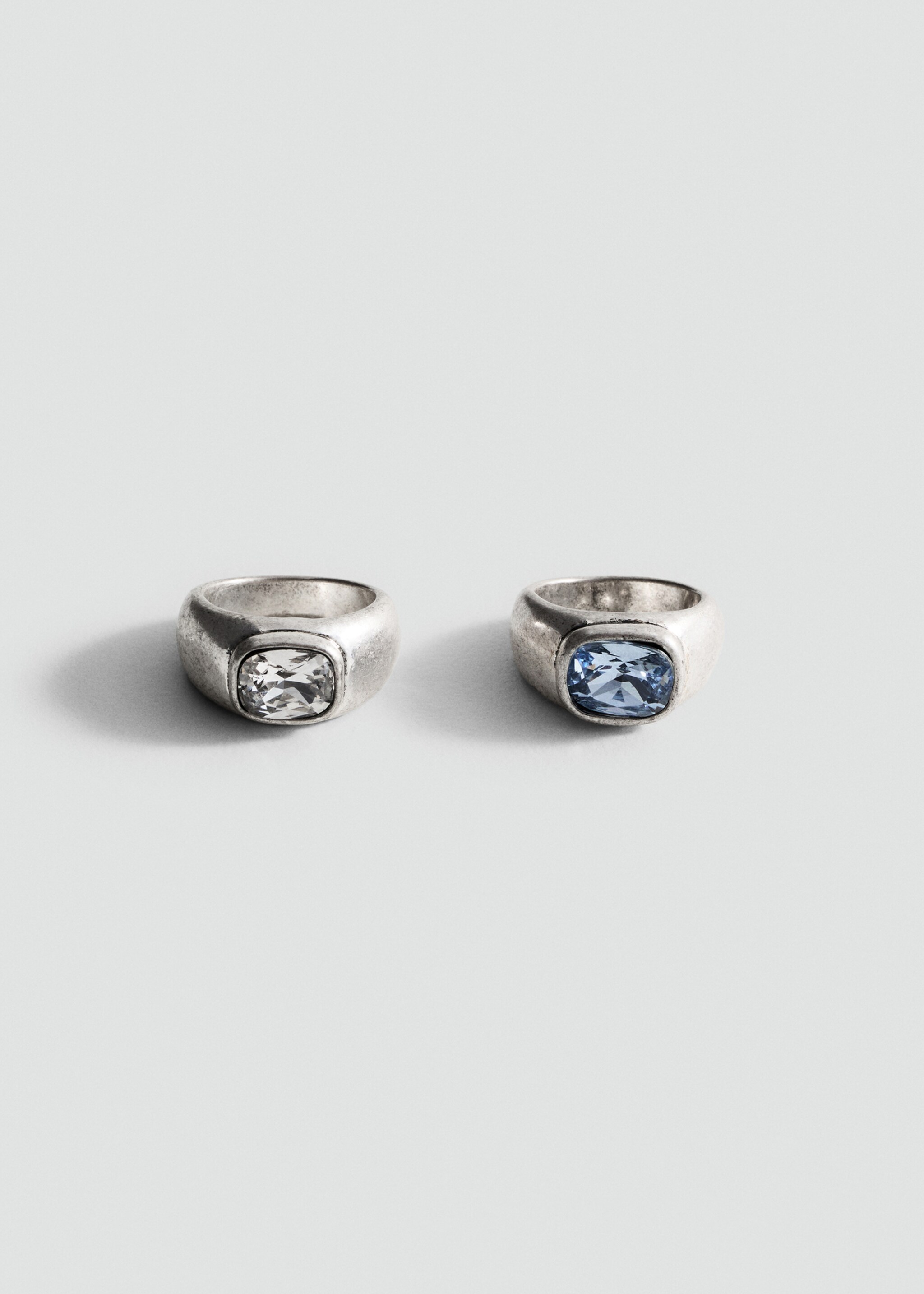 Crystal rings set - Article without model, Silver. Ref: 87077709-00.