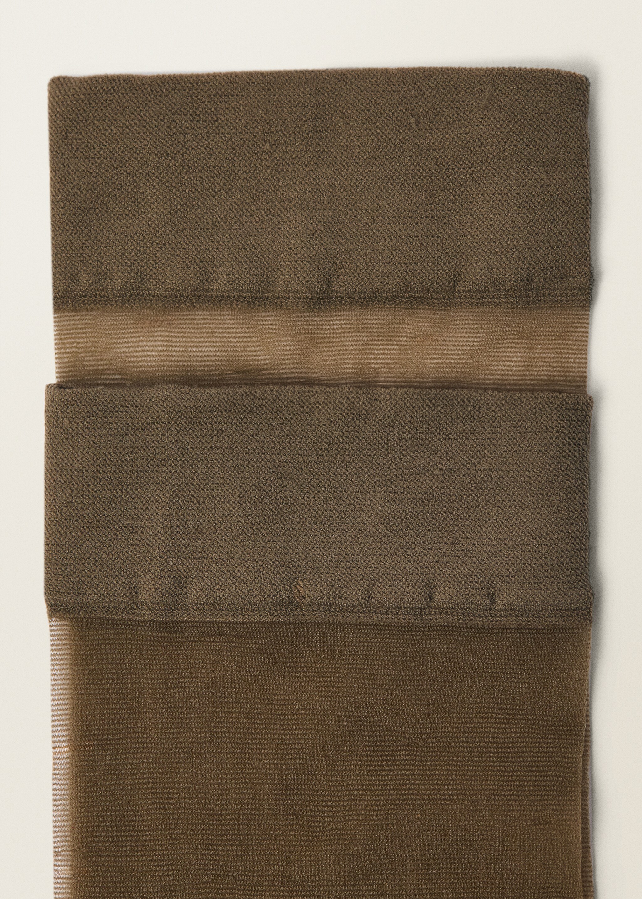 Thin veiled socks with opening - Medium plane, Khaki. Ref: 87077710-00.