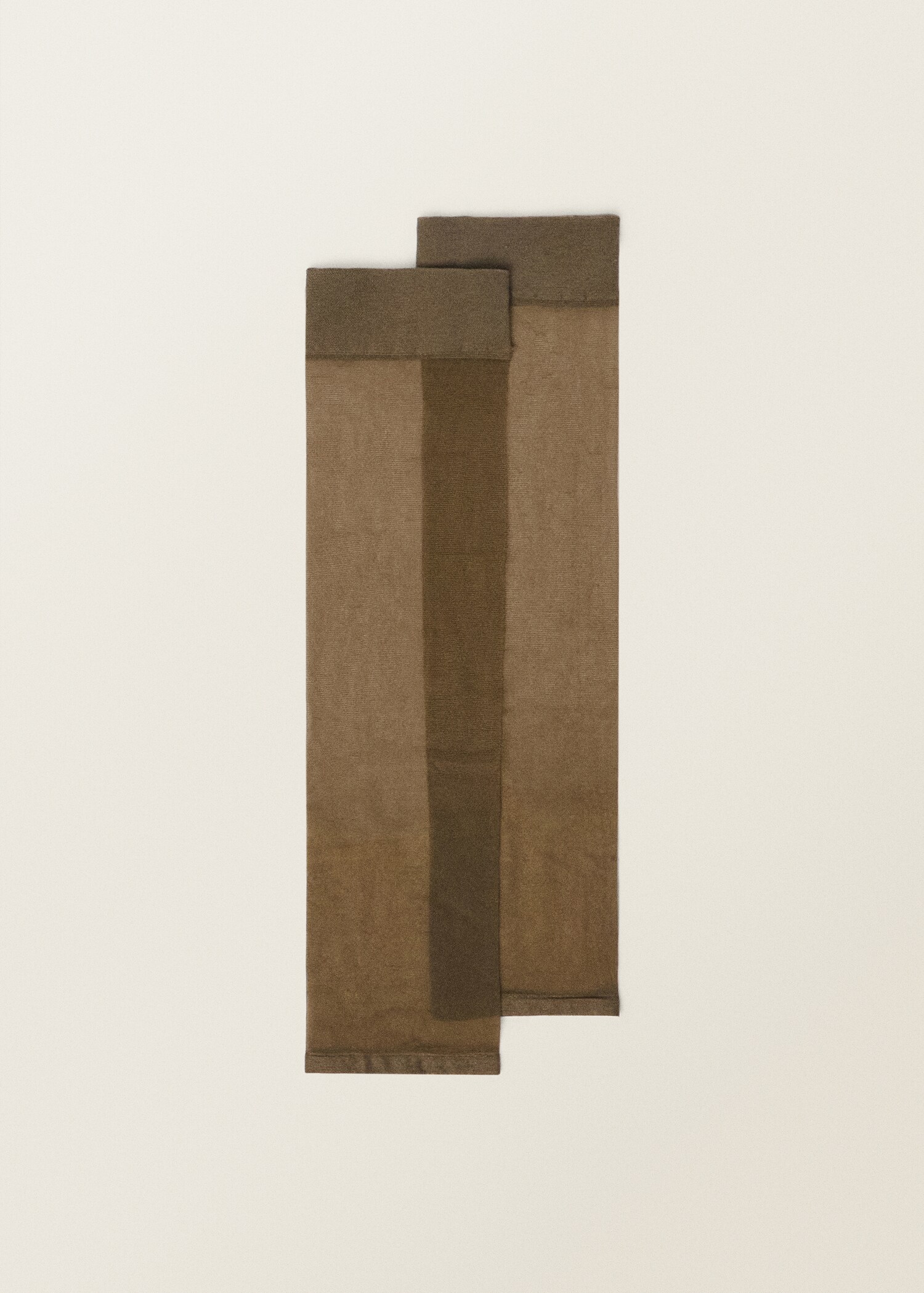 Thin veiled socks with opening - Article without model