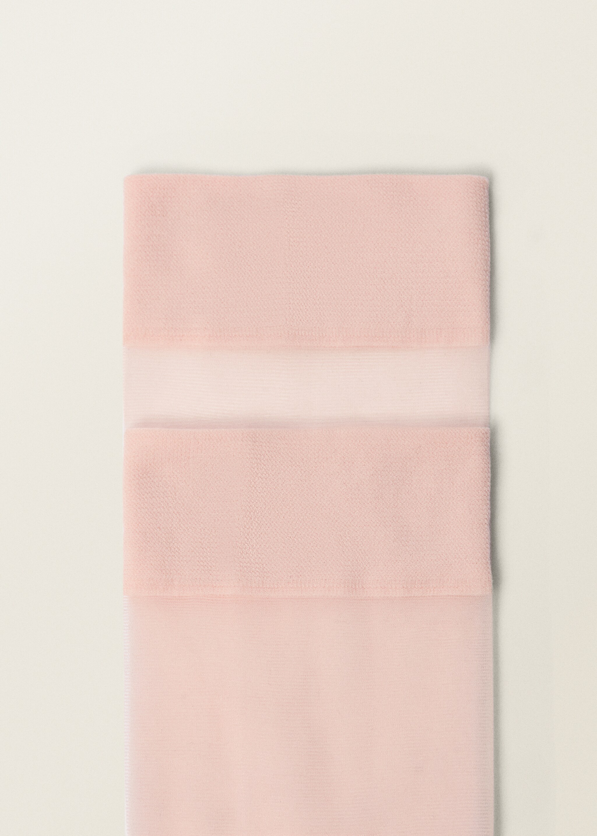 Thin veiled socks with opening - Medium plane, Light Pink. Ref: 87077710-00.
