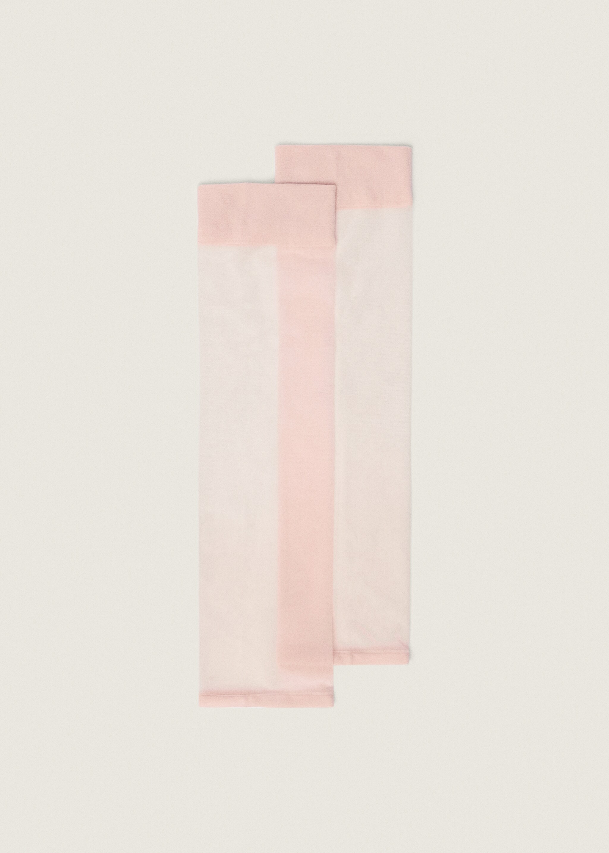 Thin veiled socks with opening - Article without model, Light Pink. Ref: 87077710-00.