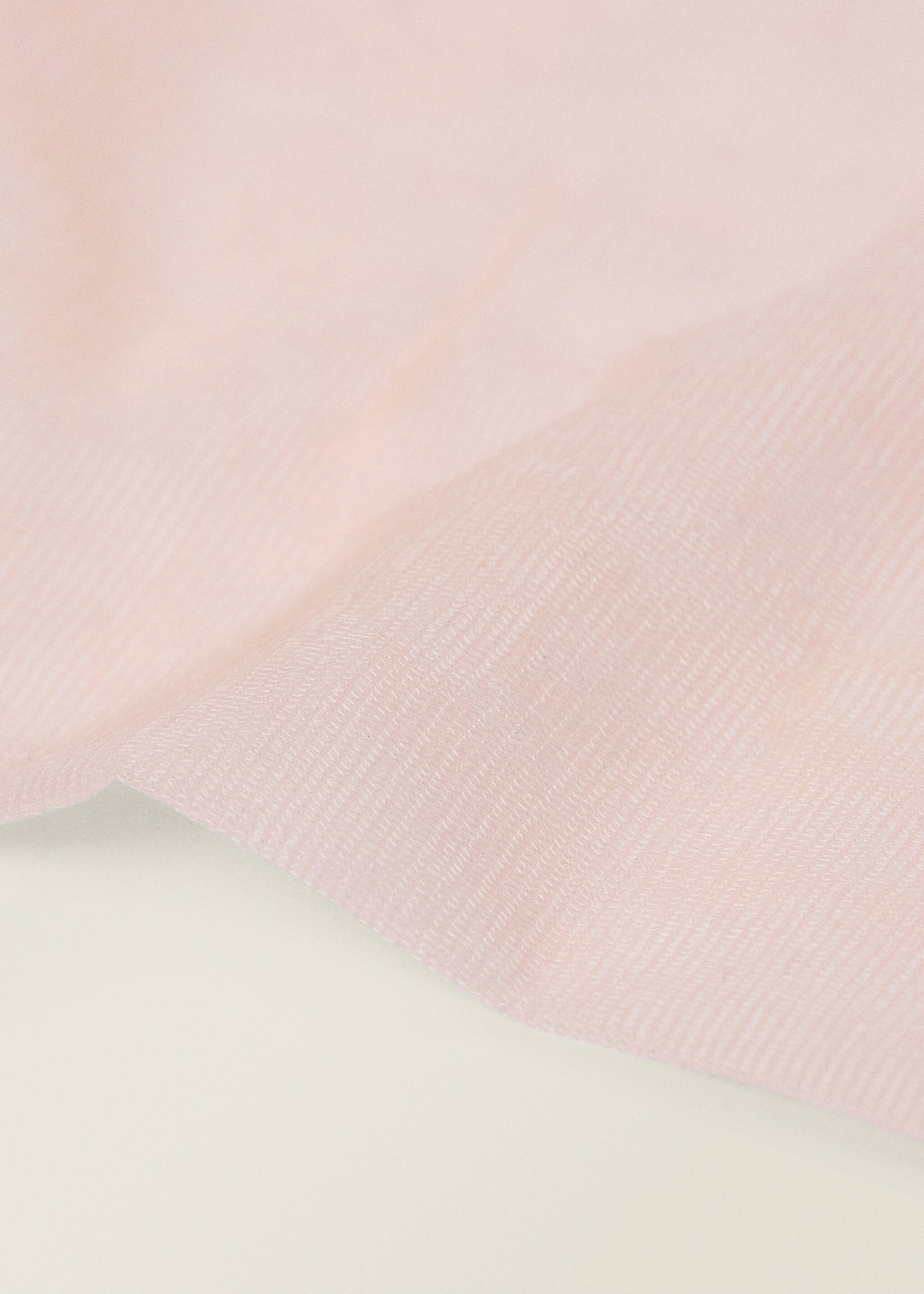 Thin veiled socks with opening - Details of the article 1, Light Pink. Ref: 87077710-00.