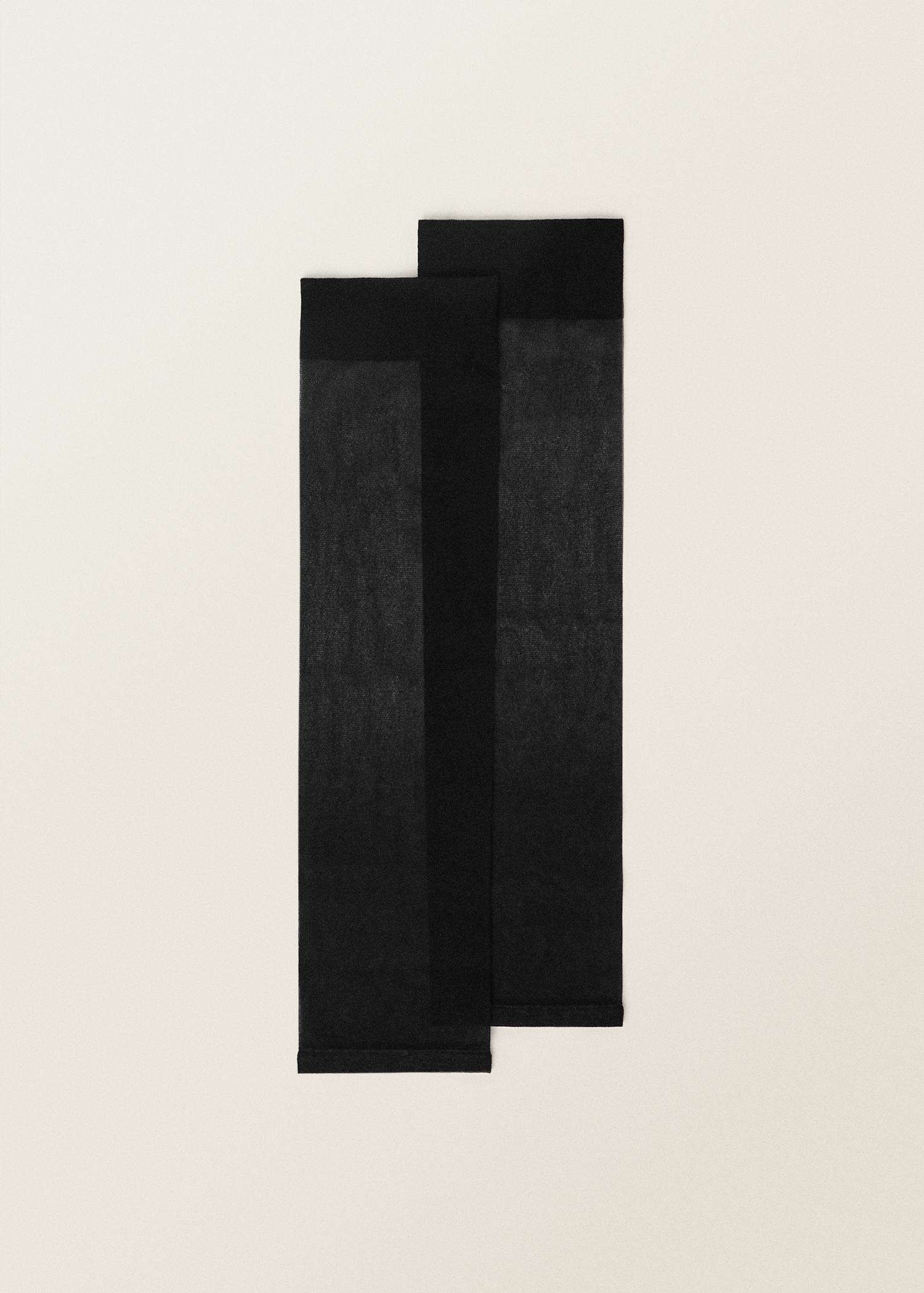 Thin veiled socks with opening - Article without model