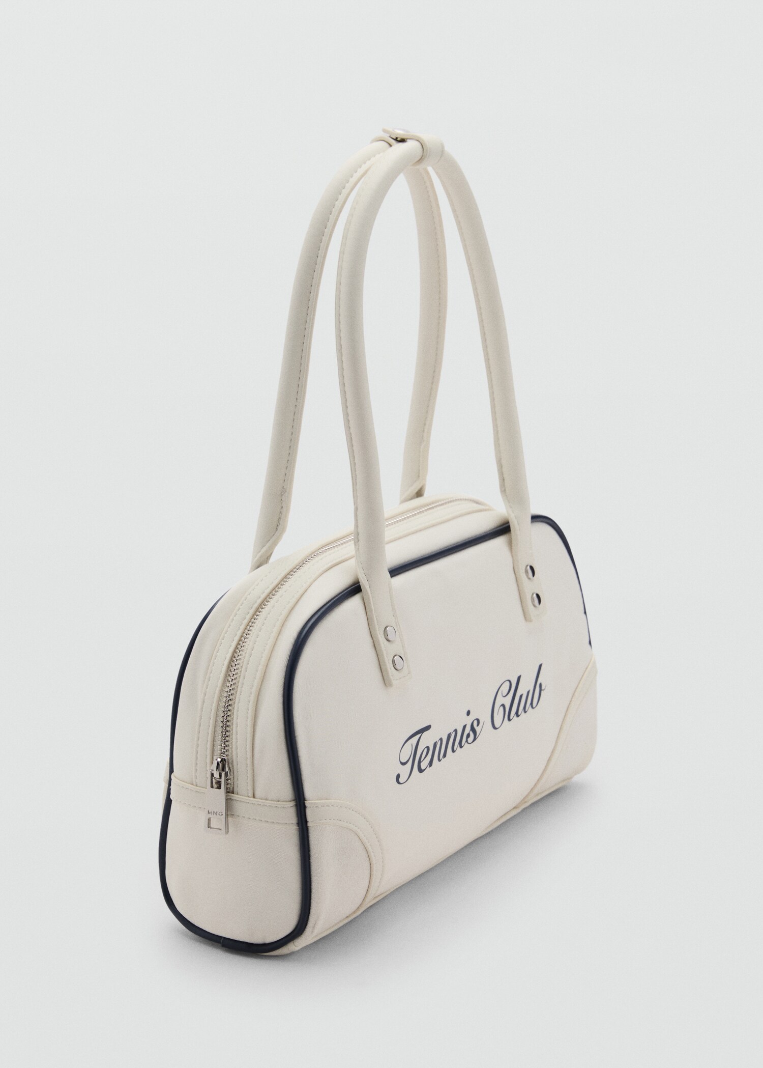 Shoulder bag with printed message - Medium plane