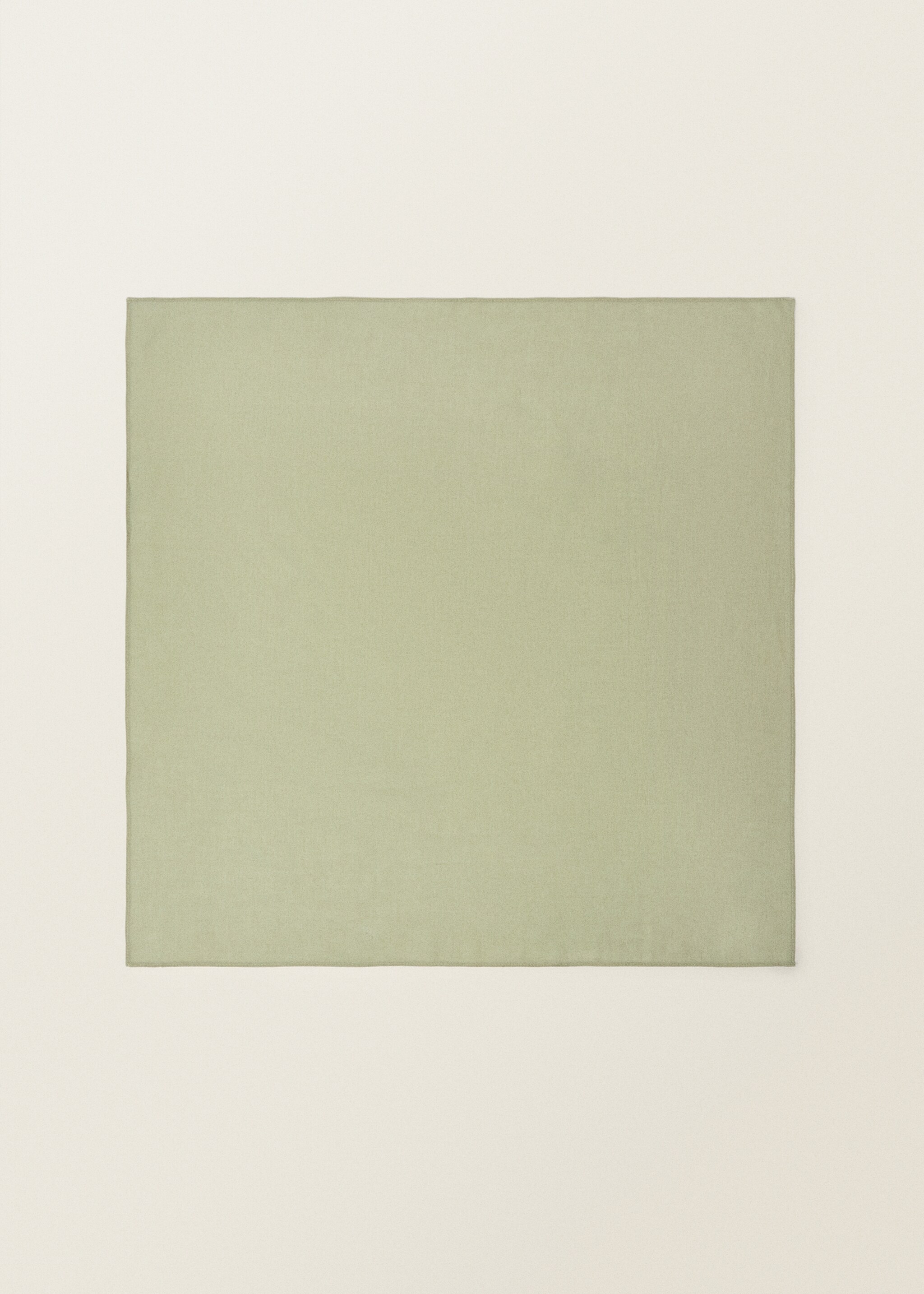 Mocador cotó llis - Article sense model, Verd pastel. Ref: 87077716-00.