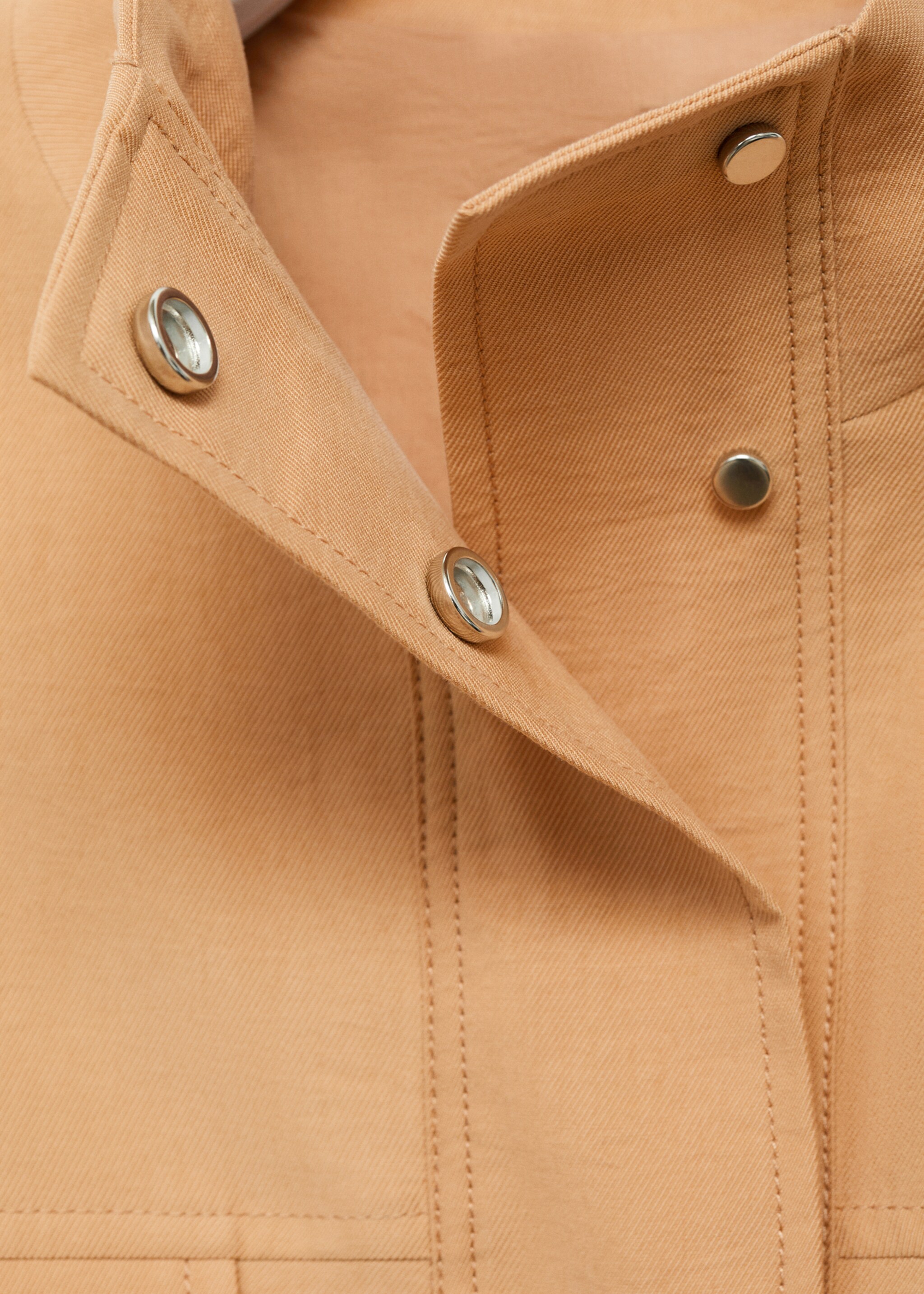 Oversized lyocell jacket with pockets - Details of the article 8, Nude. Ref: 87077719-00.
