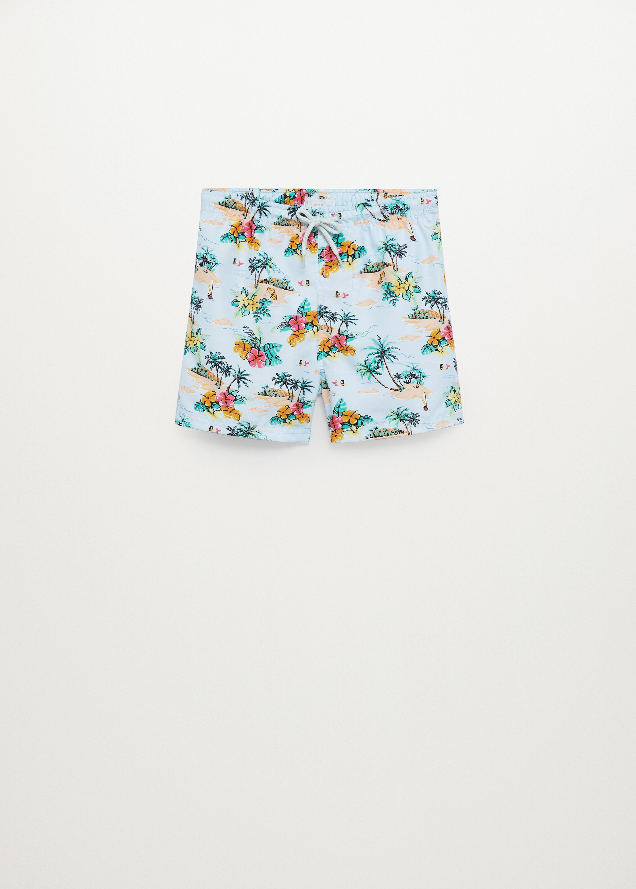 Hawaiian print swimming trunks - Article without model