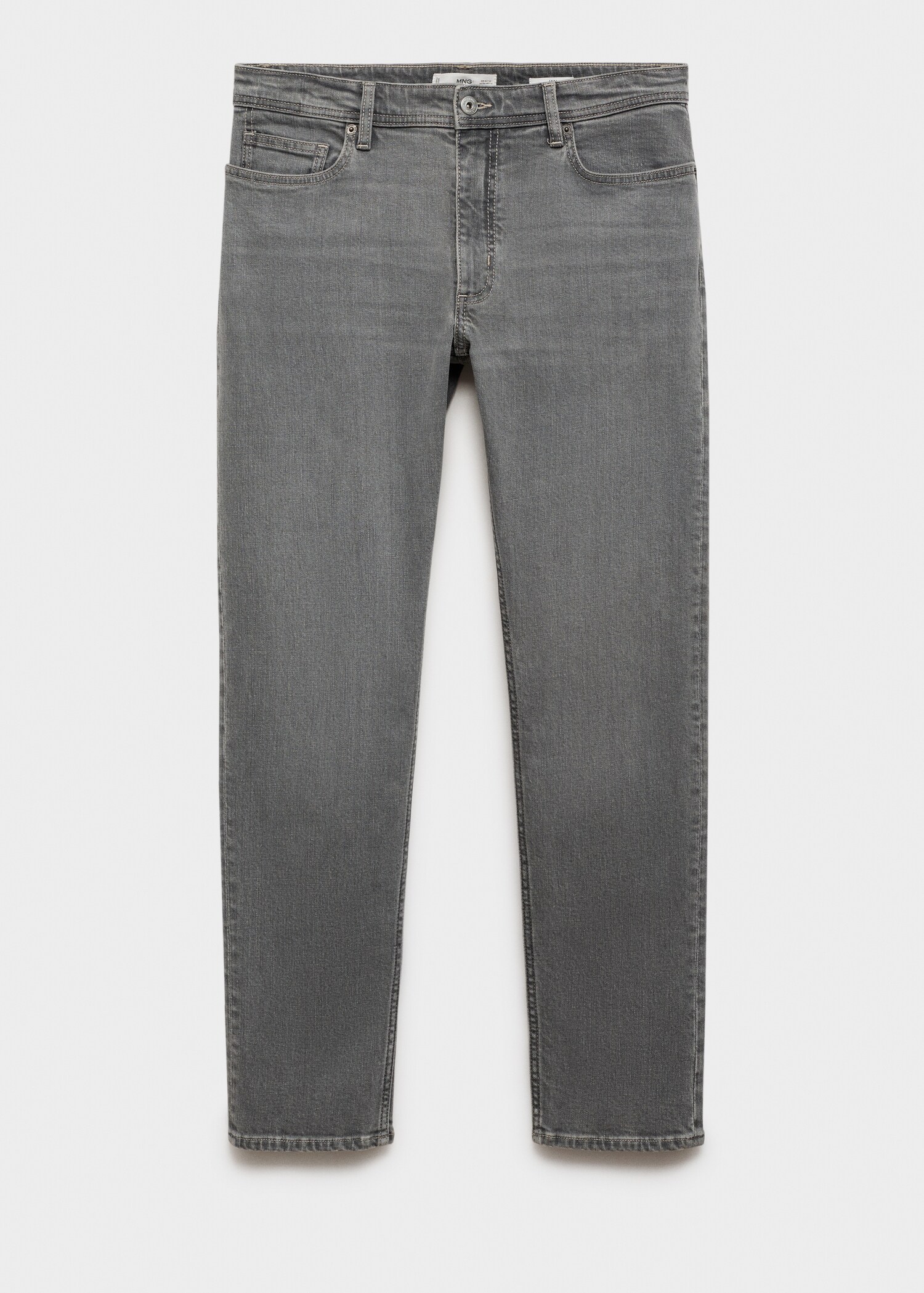Jan slim-fit grey-wash jeans - Article without model