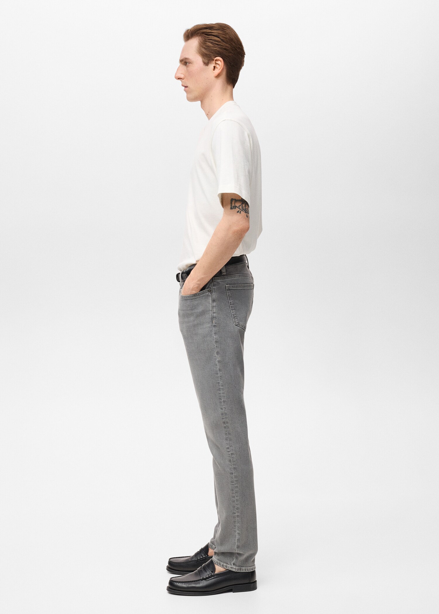Jan slim-fit grey-wash jeans - Details of the article 2