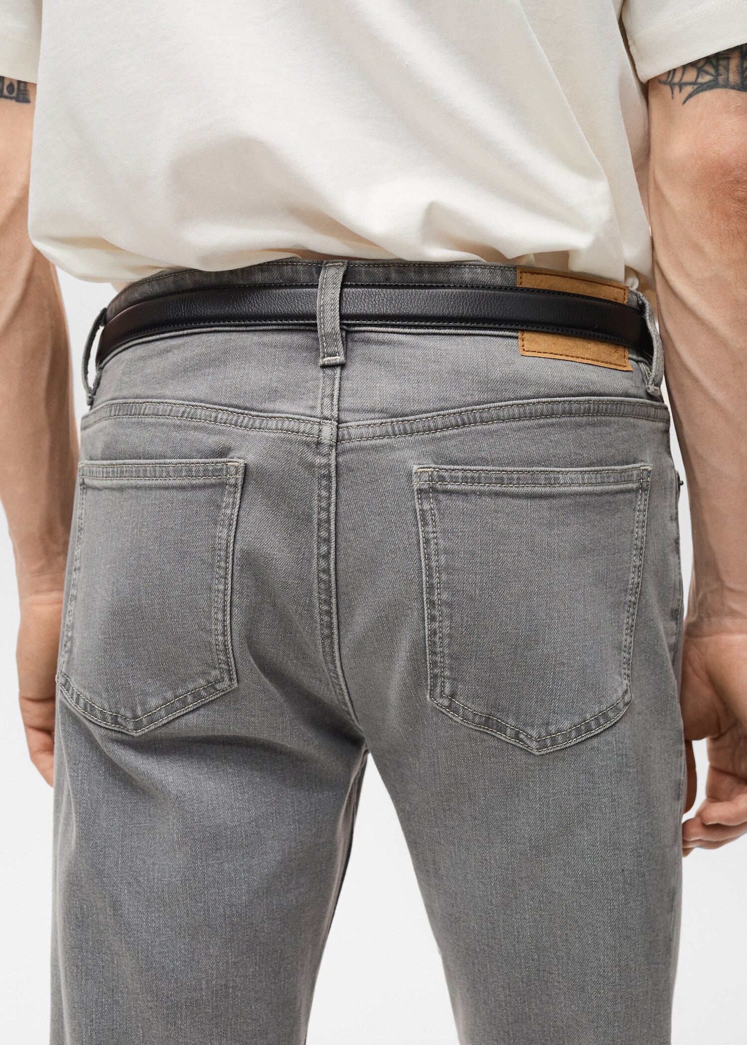 Jan slim-fit grey-wash jeans - Details of the article 6