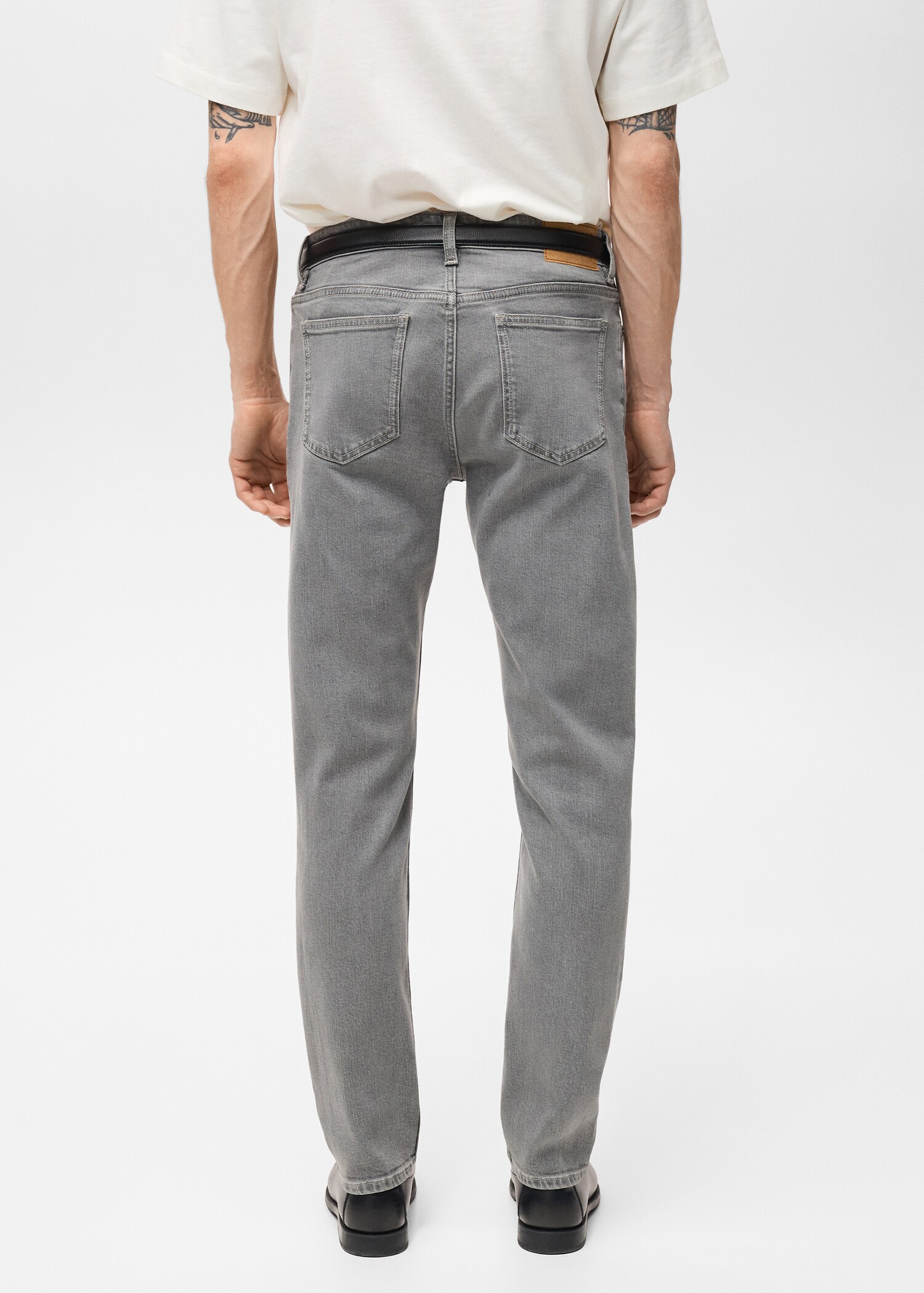 Jan slim-fit grey-wash jeans - Reverse of the article
