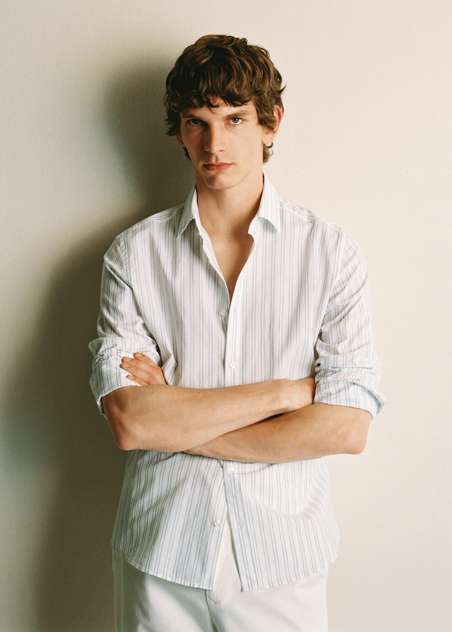 Regular fit prugasta košulja od 100 % pamuka - Detalji artikla 3