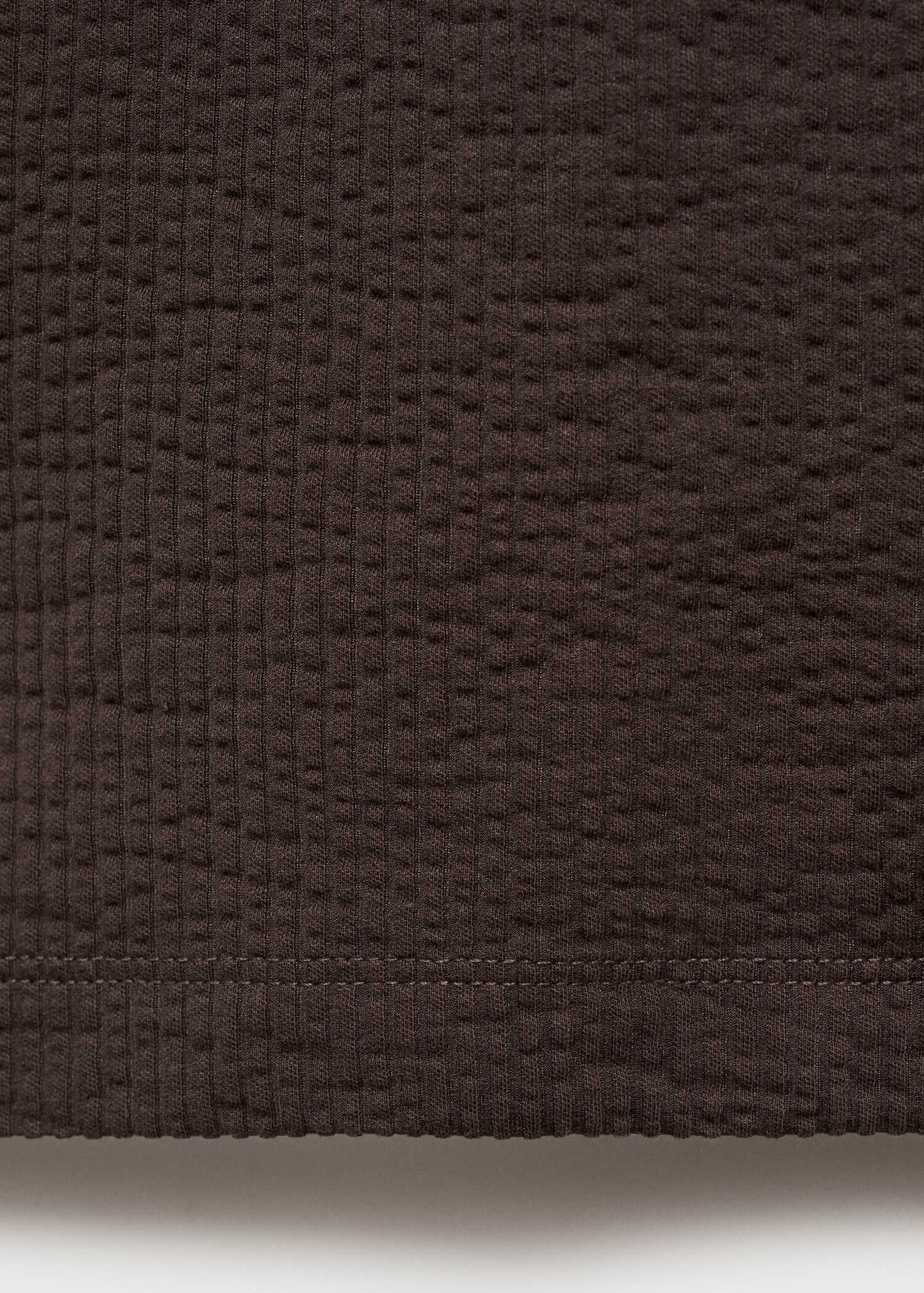 T-Shirt aus Seersucker-Baumwolle - Detail des Artikels 0