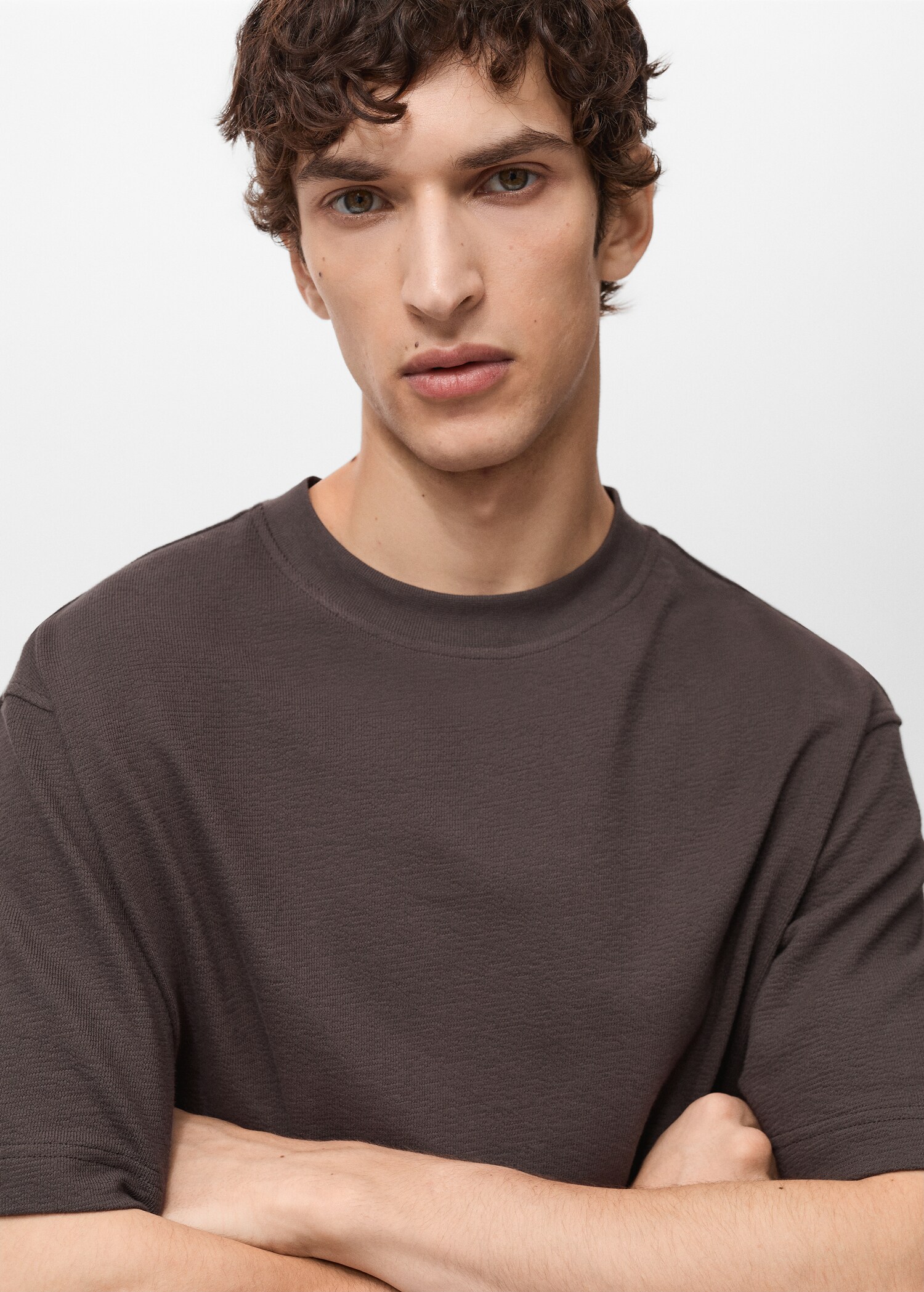 Structured relaxed-fit t-shirt - Details of the article 1