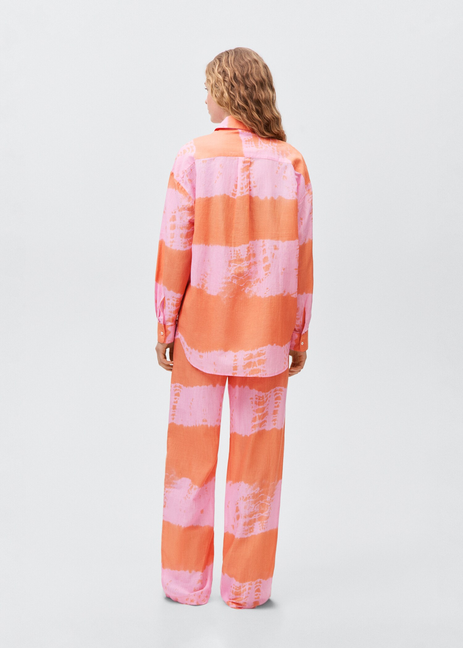 Πουκάμισο oversize εμπριμέ - Πίσω όψη προϊόντος