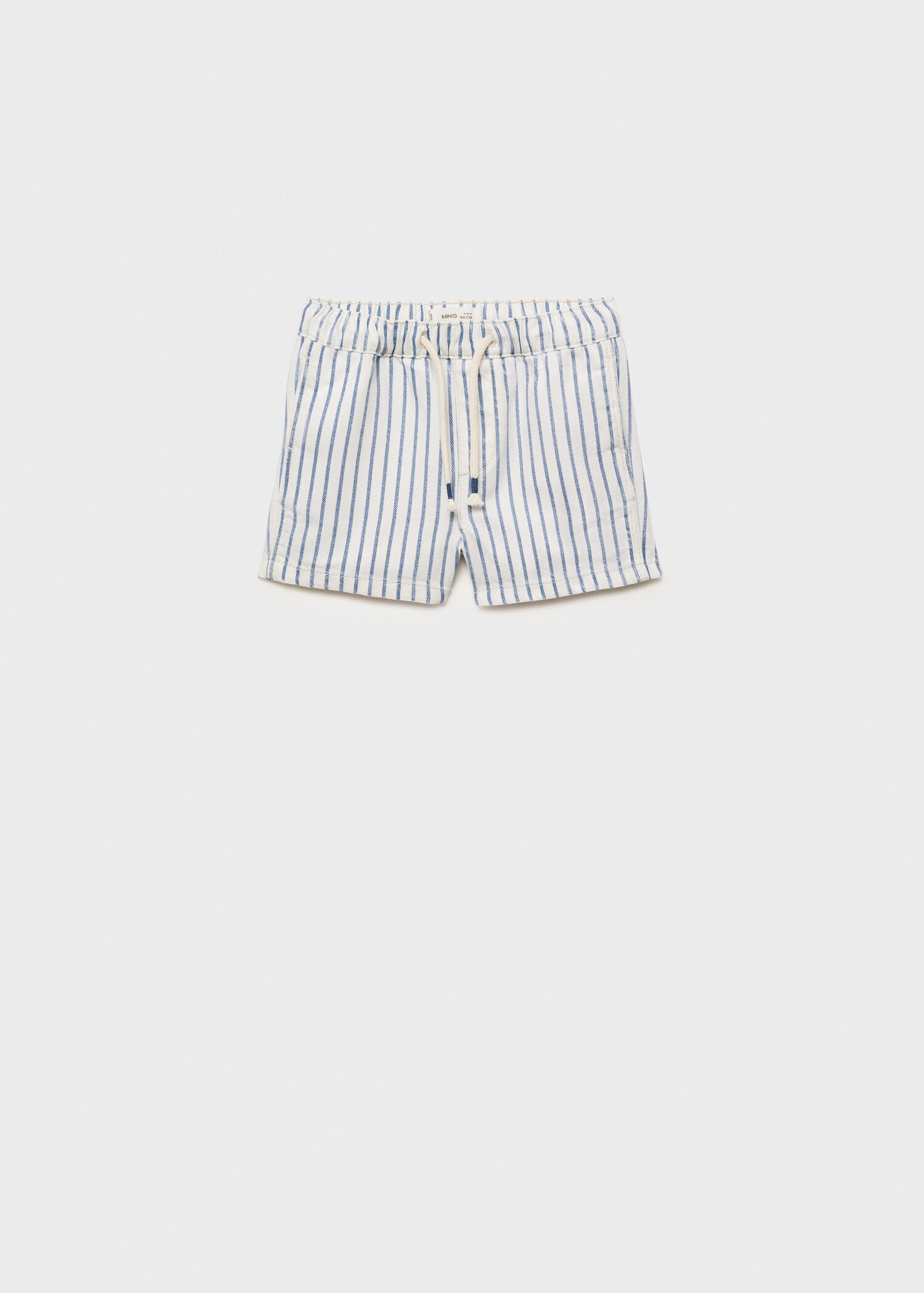 Striped bermuda shorts with drawstring - Article without model
