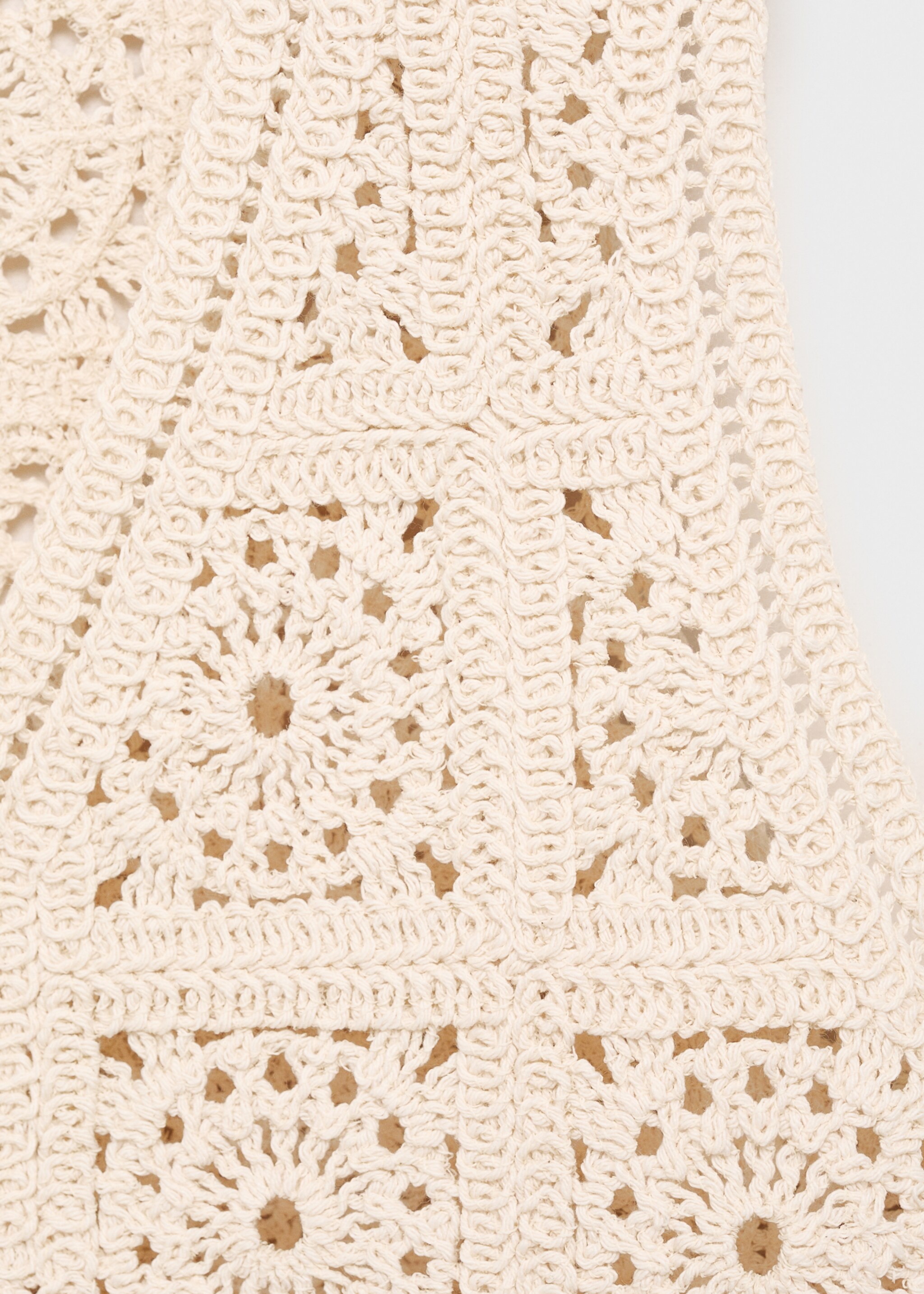 Gilet maille crochet - Détail de l'article 8, Beige. Ref: 87078268-00.