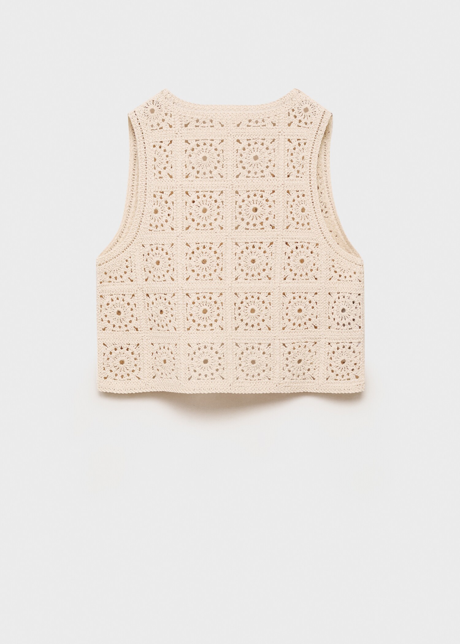 Gilet maille crochet - Verso de l’article