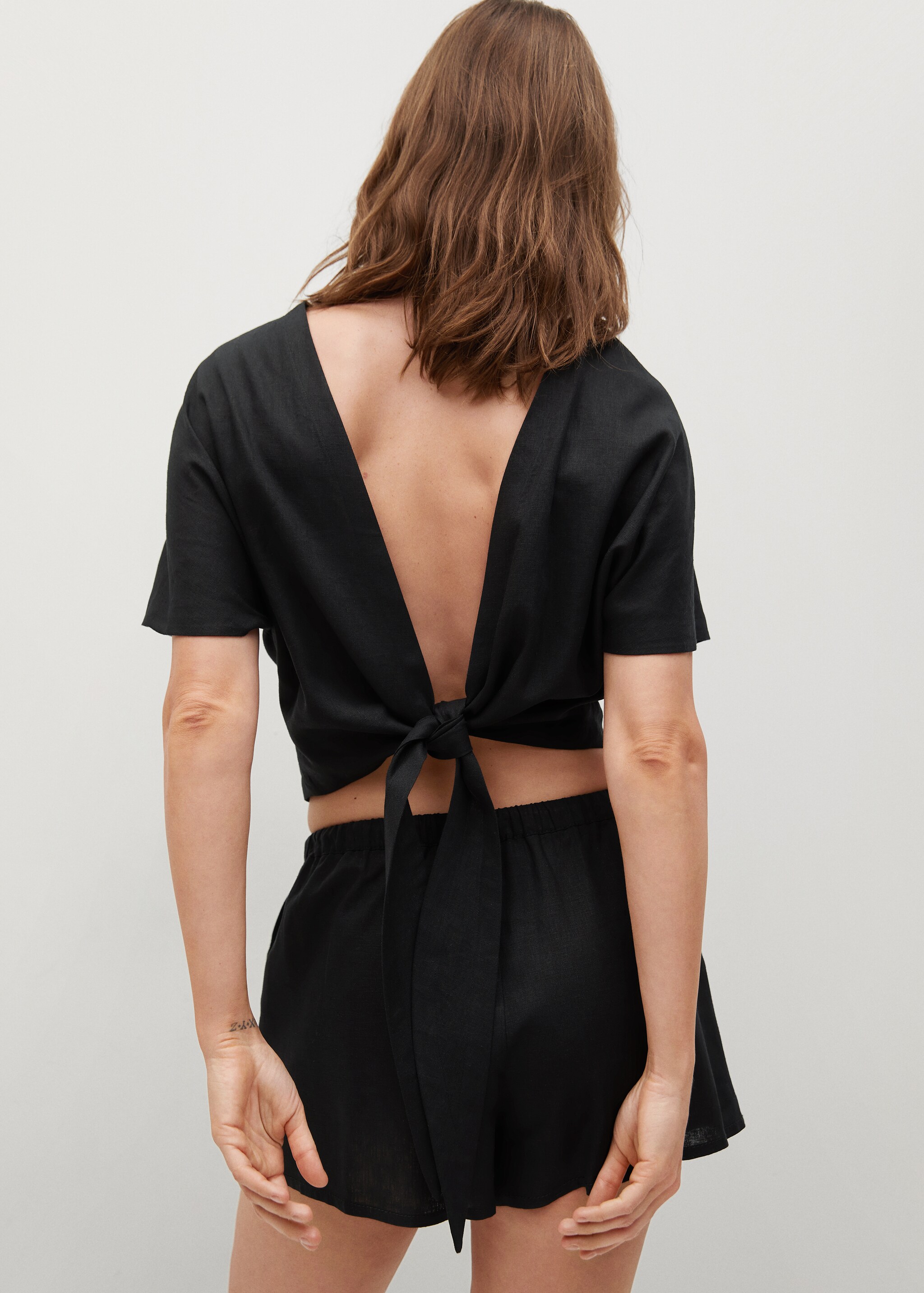 Blusa lino lazo - Reverso del artículo