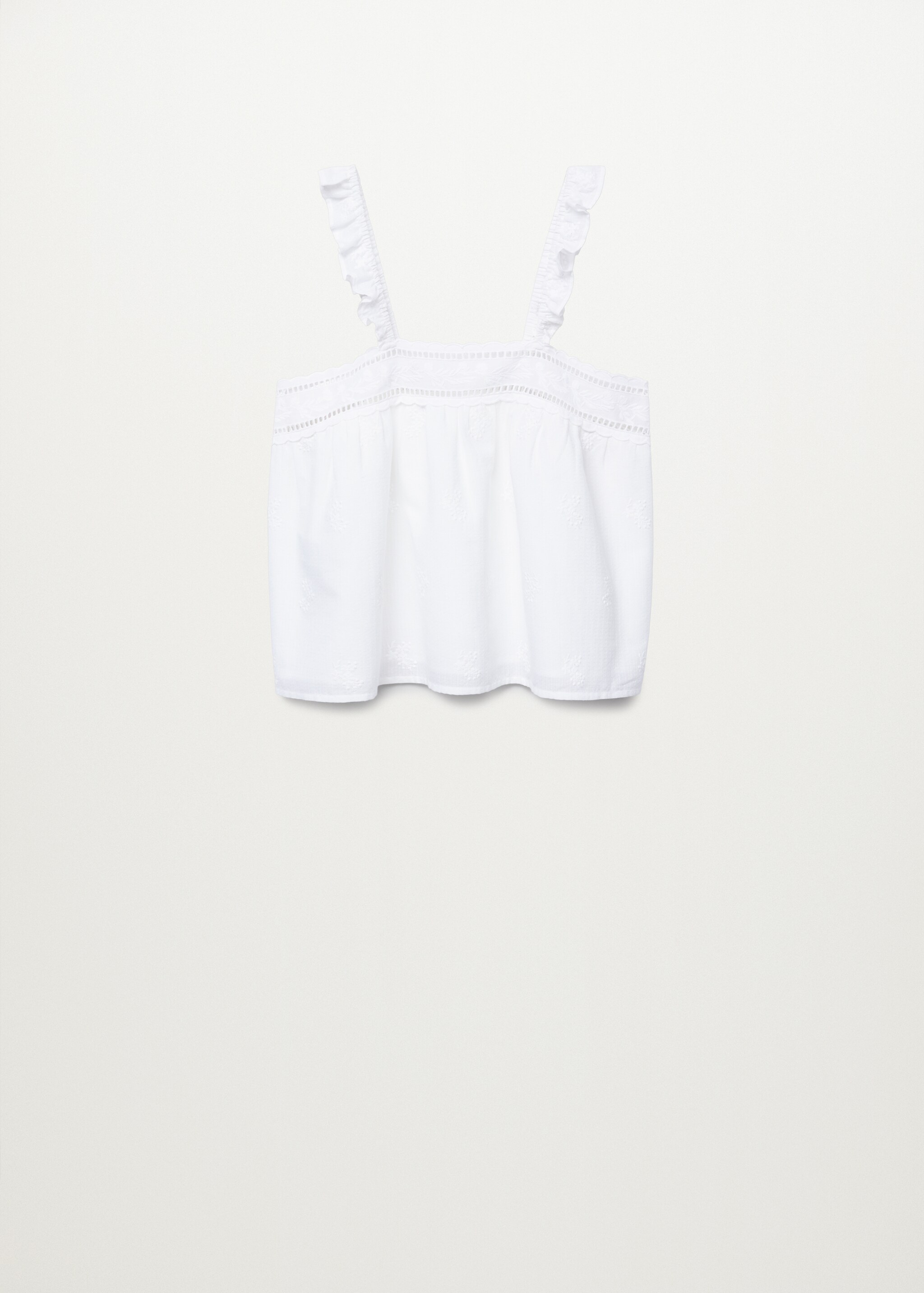 Bavlněný top s výšivkami - Zboží bez modelu