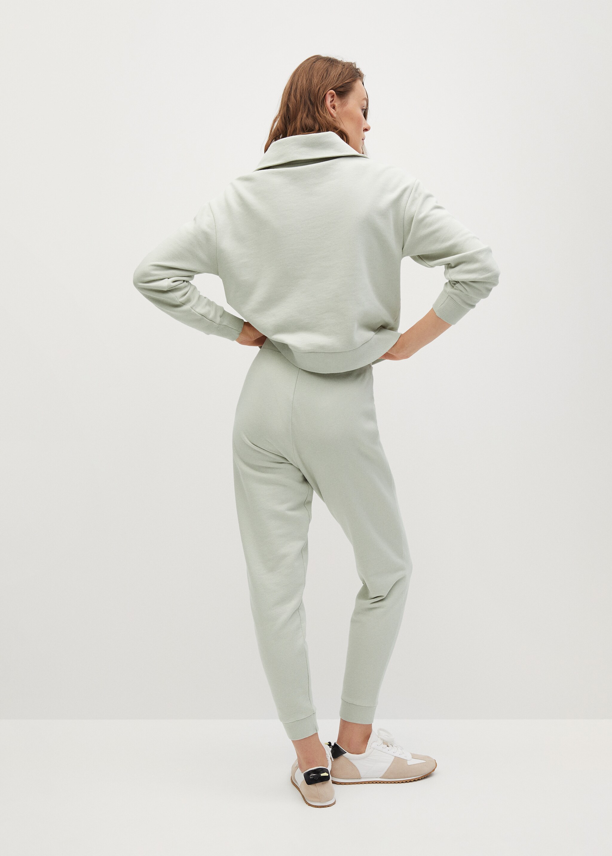Cotton jogger-style trousers - Reverse of the article