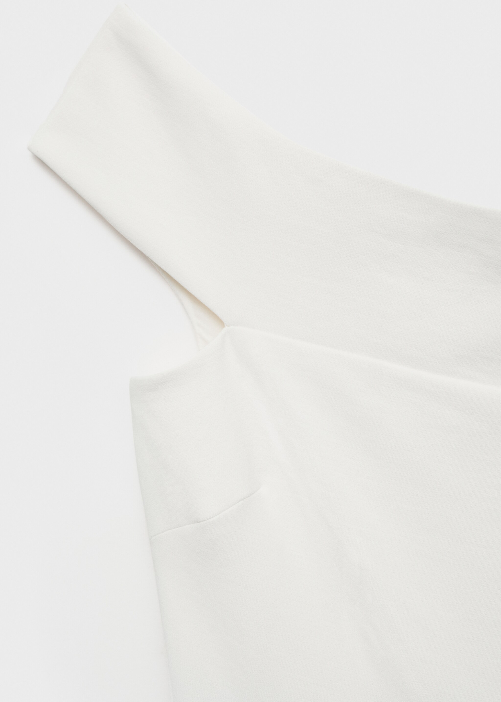 Long jumpsuit with asymmetrical neck - Details of the article 8, Off White. Ref: 87078646-00.