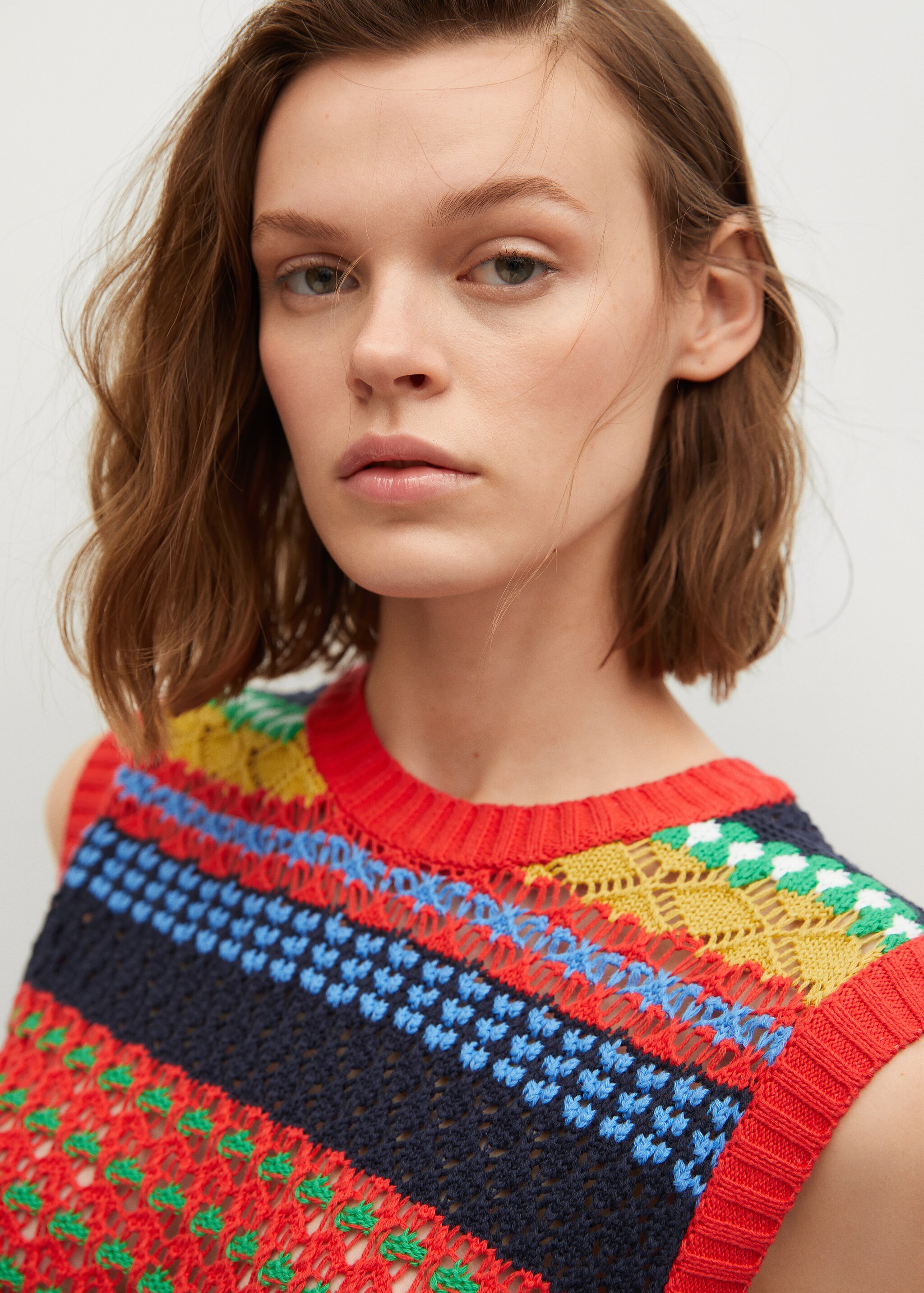 Kontrastierender Strickpullunder - Detail des Artikels 1