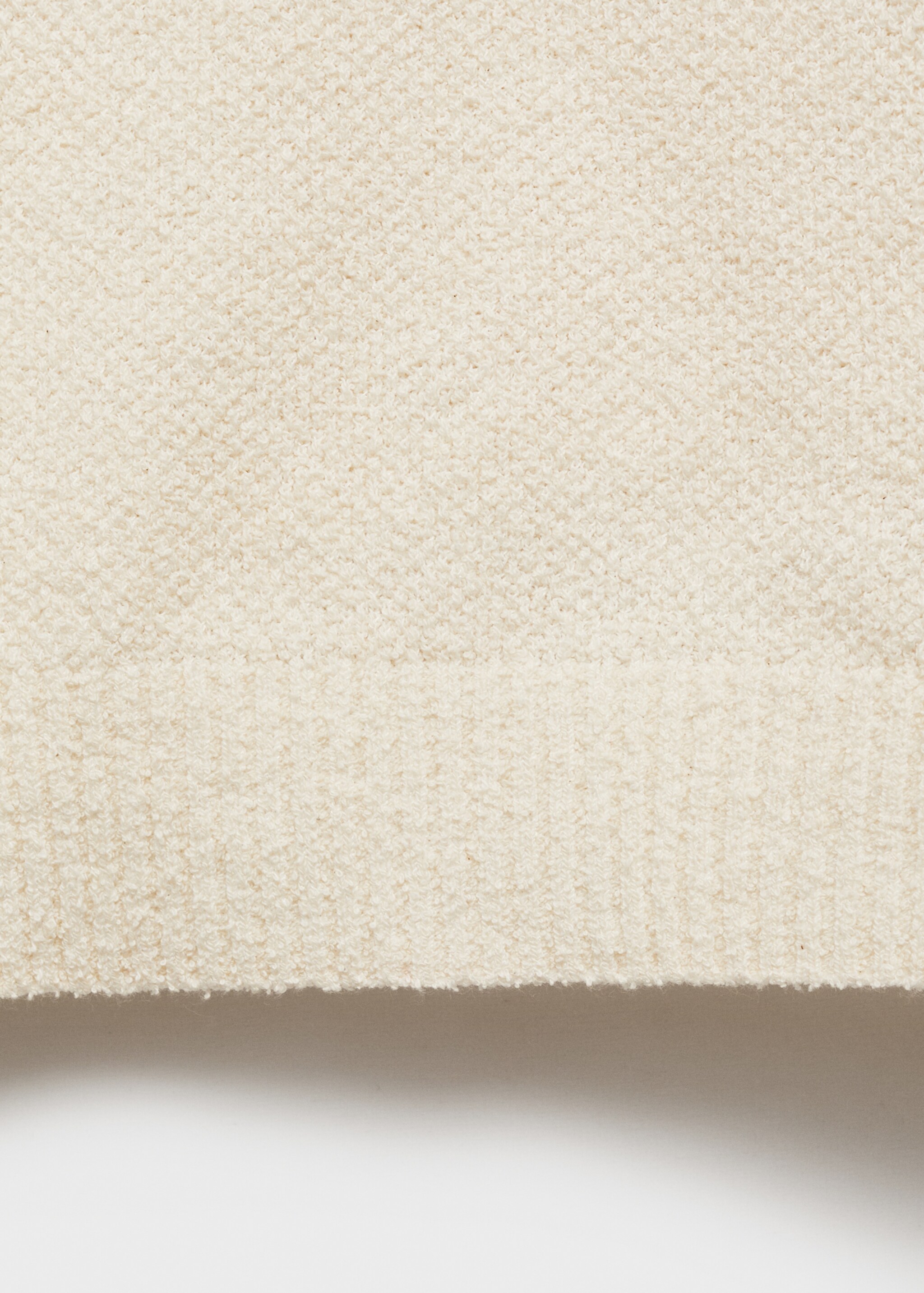 Feinstrickshirt aus Baumwolle - Detail des Artikels 0, Elfenbeinweiß. Ref: 87079209-00.