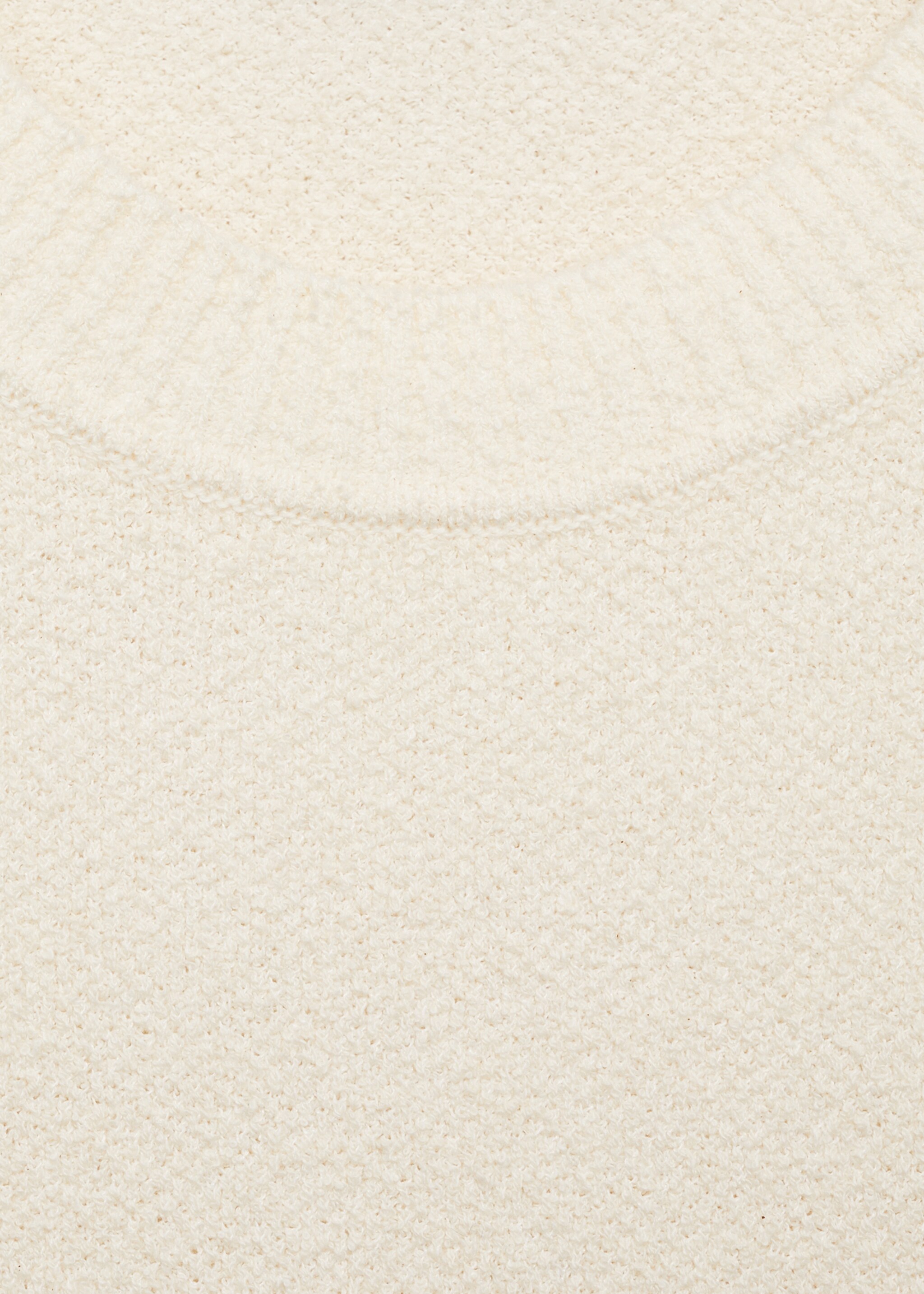 Feinstrickshirt aus Baumwolle - Detail des Artikels 8, Elfenbeinweiß. Ref: 87079209-00.