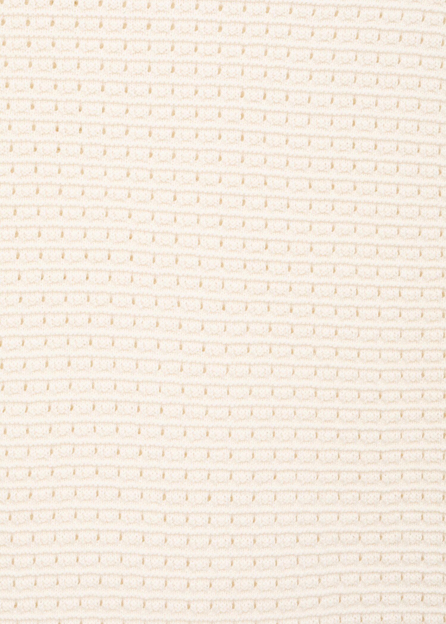 Openwork knitted cotton t-shirt - Details of the article 0