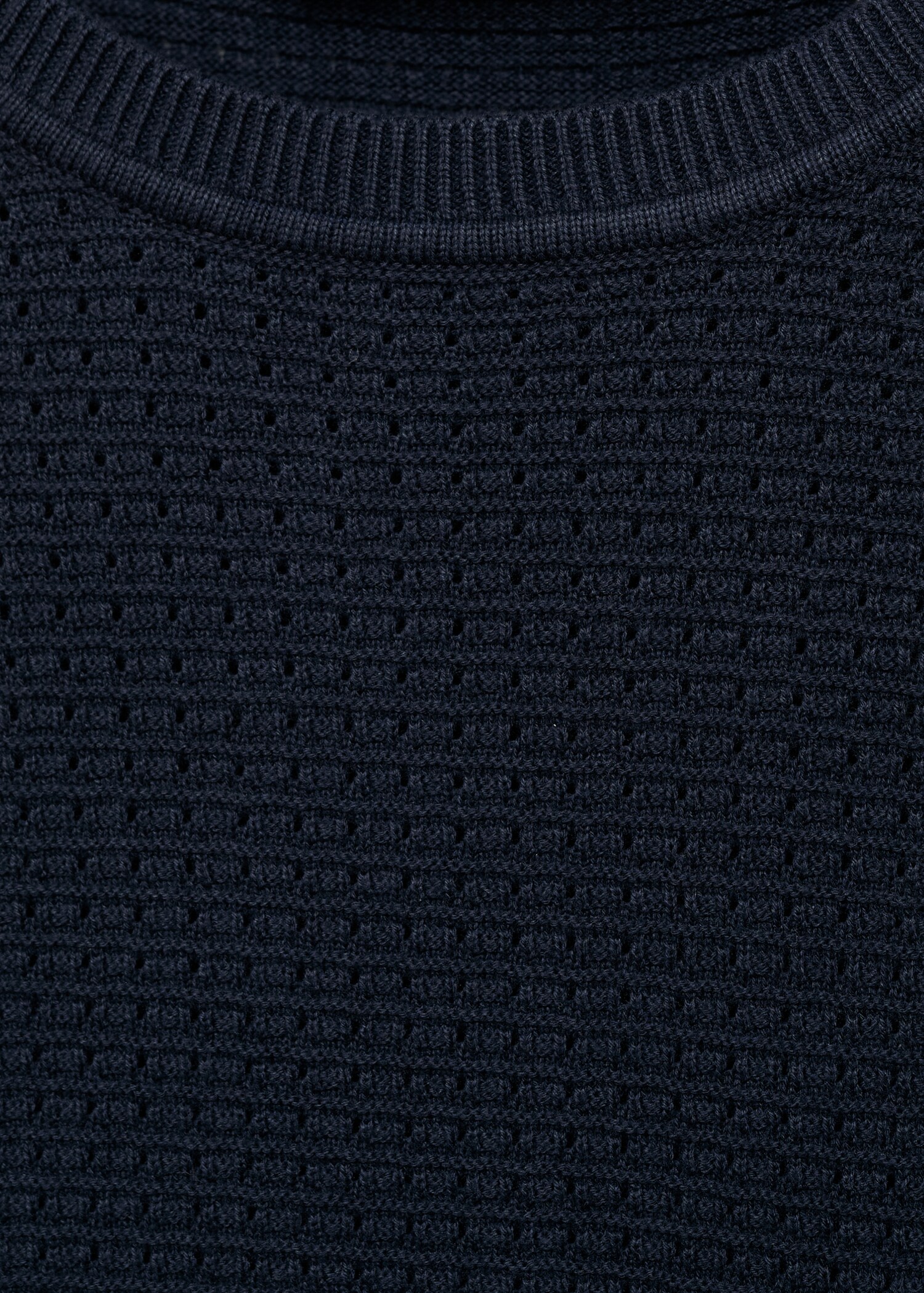 Openwork knitted cotton t-shirt - Details of the article 8