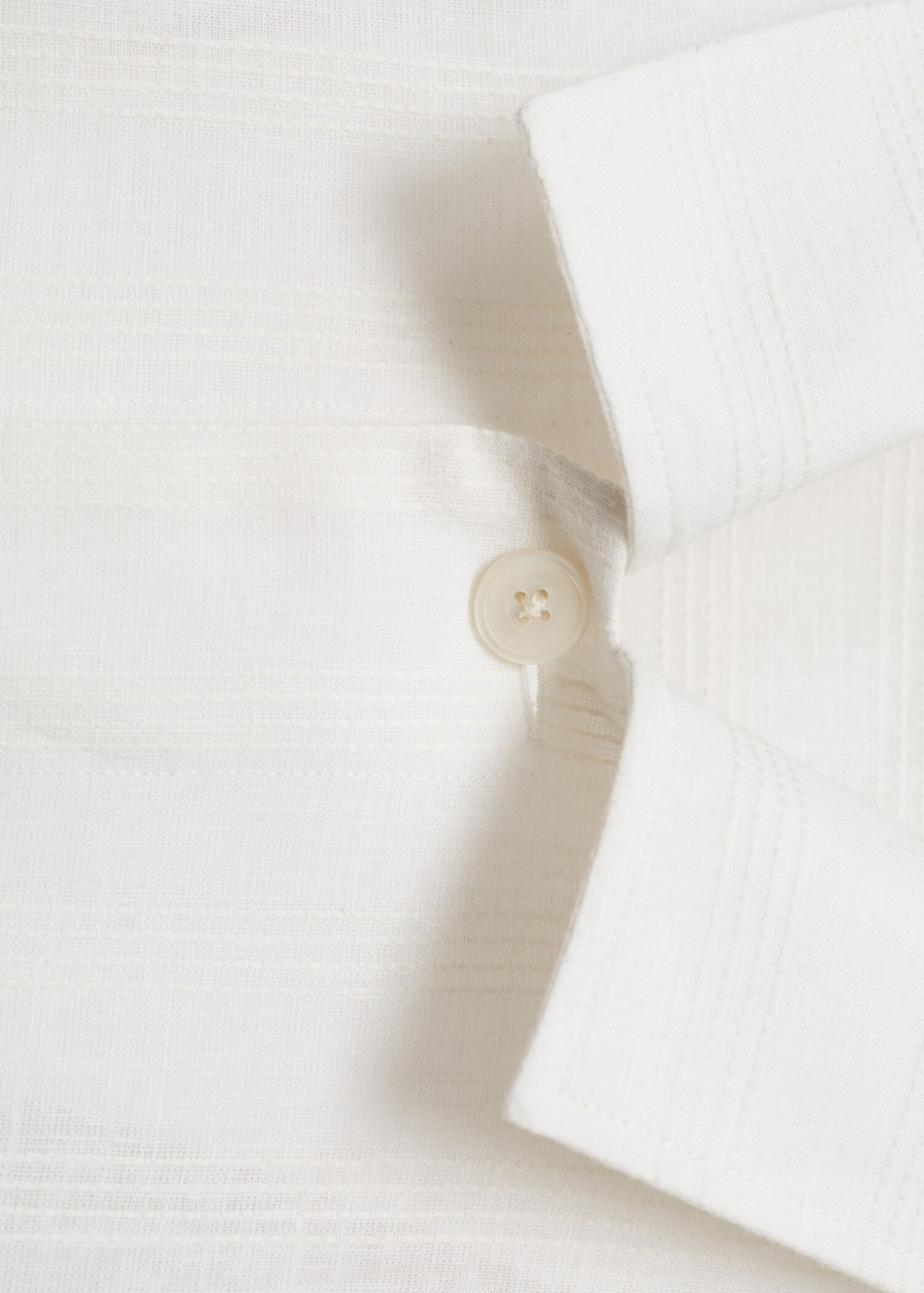 Linen-blend overshirt with pockets - Details of the article 8