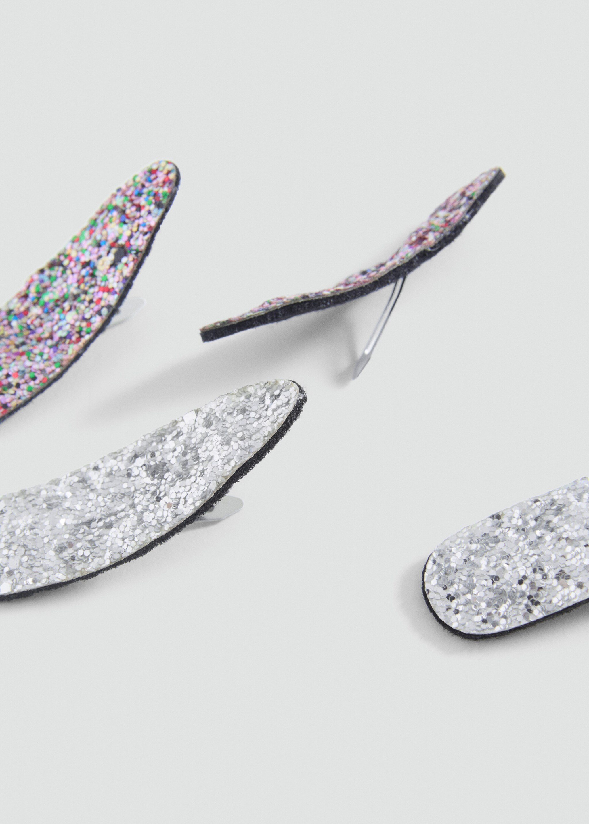 Hairclip 4 pack - Medium plane, Silver. Ref: 87080308-00.