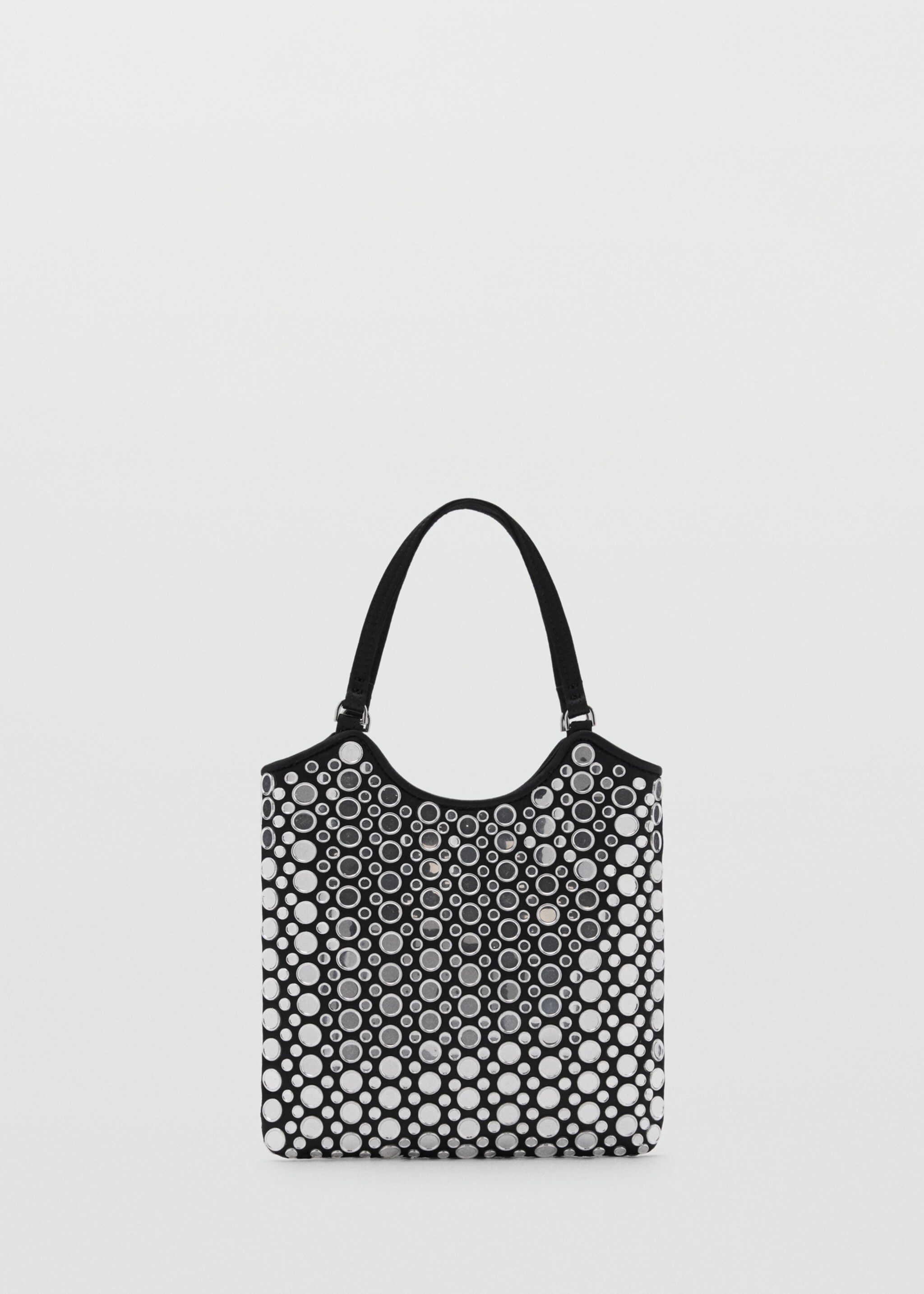 Mini sac détail miroirs - Article sans modèle, Noir. Ref: 87080412-00.